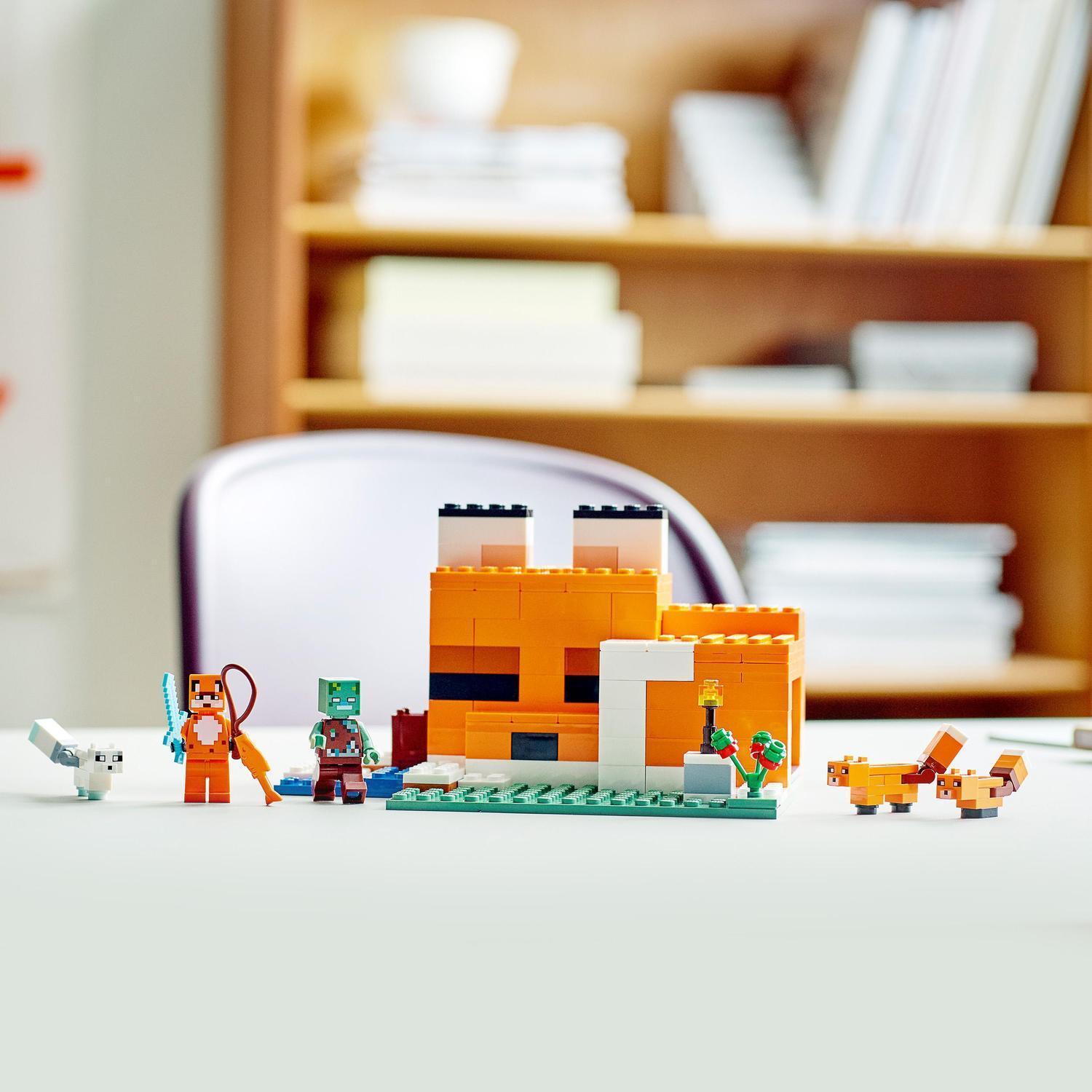 Voir la diapositive 6 : LEGO Minecraft 21178 - Le refuge du renard