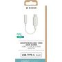 Voir la diapositive 2 : BIGBEN Adaptateur USB C / Jack 3.5mm - Blanc