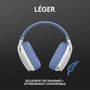 Voir la diapositive 3 : LOGITECH Casque GAMING G435 BL - Blanc et bleu