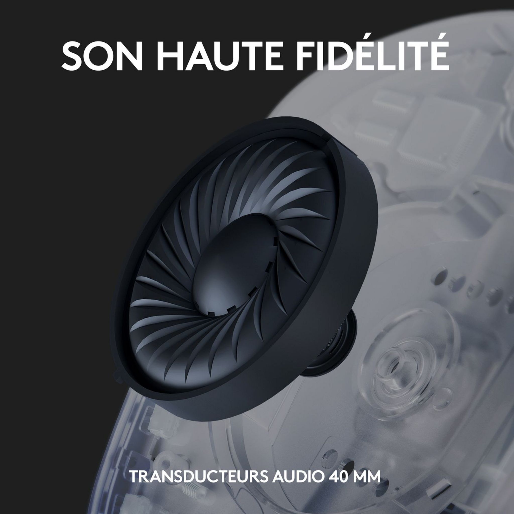 Voir la diapositive 6 : LOGITECH Casque GAMING G435 BL - Blanc et bleu