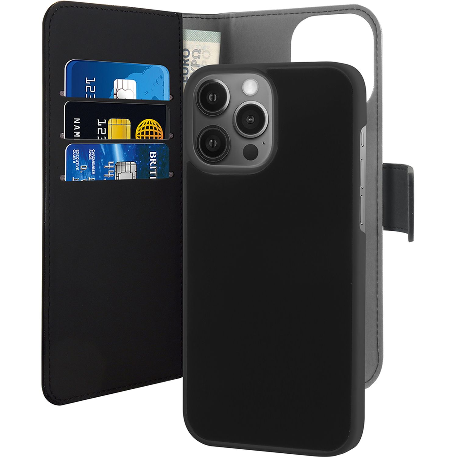 Voir la diapositive 2 : PURO Étui folio pour iPhone 13 Pro - Noir