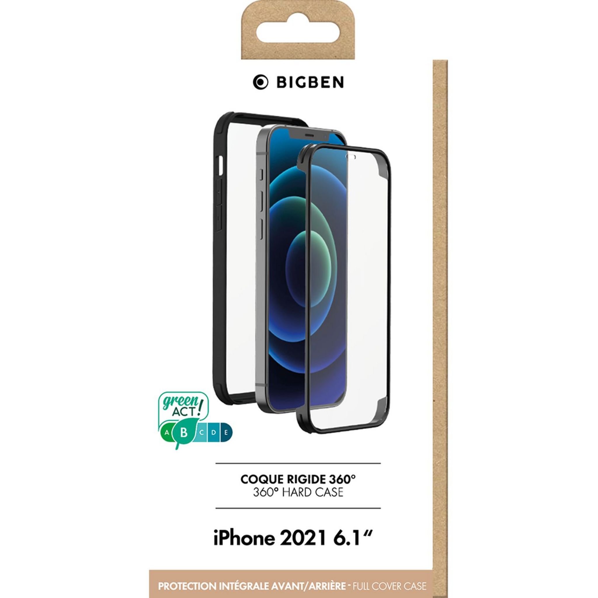 Voir la diapositive 2 : BIGBEN Coque 360° pour iPhone 13 - Noire