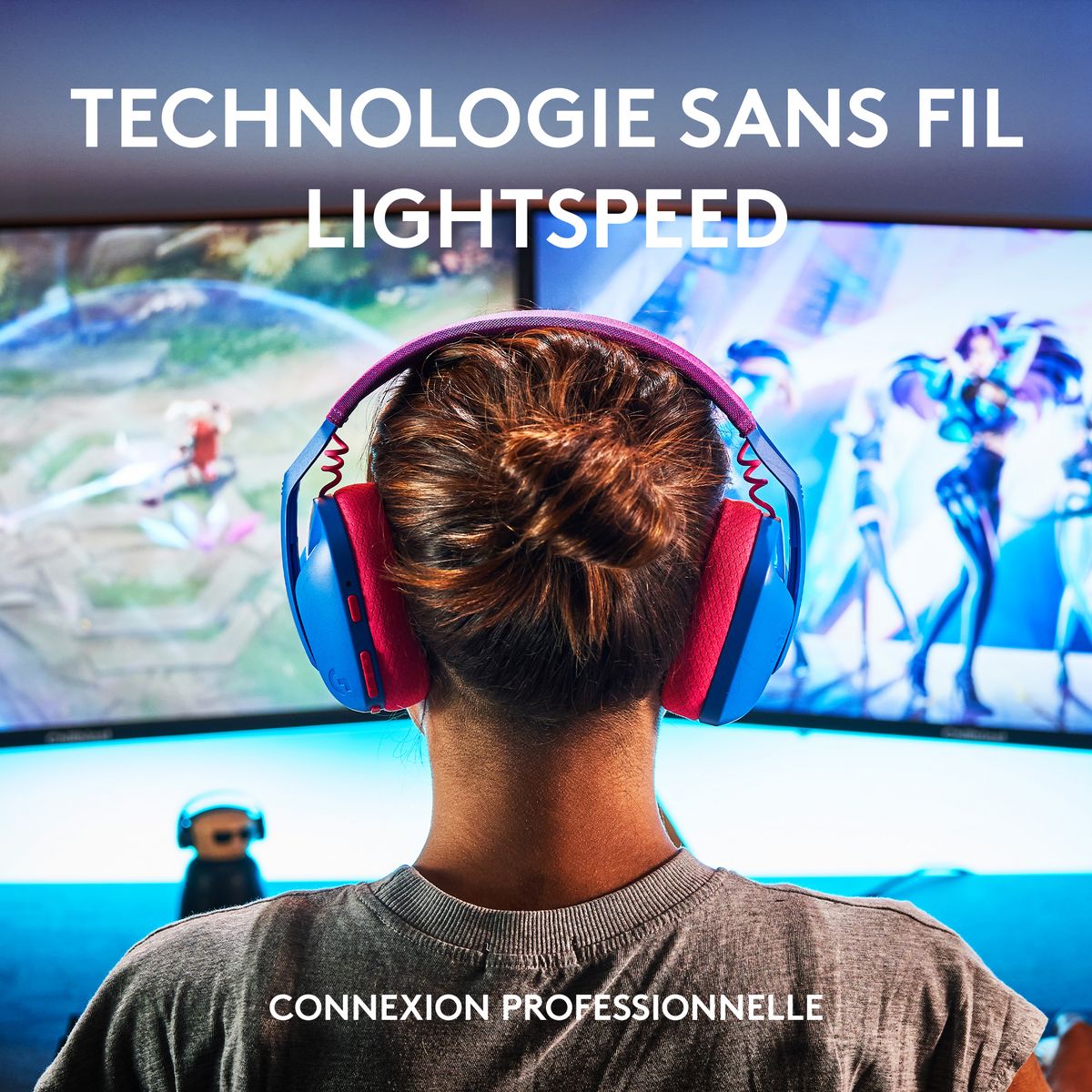 LOGITECH Casque GAM G435 BLE - Bleu et rose