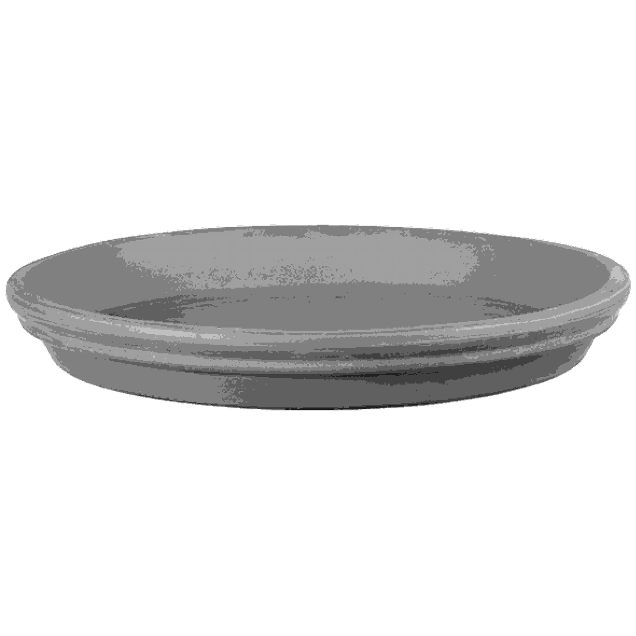 DEROMA Soucoupe terre cuite grafite Diam.19 cm