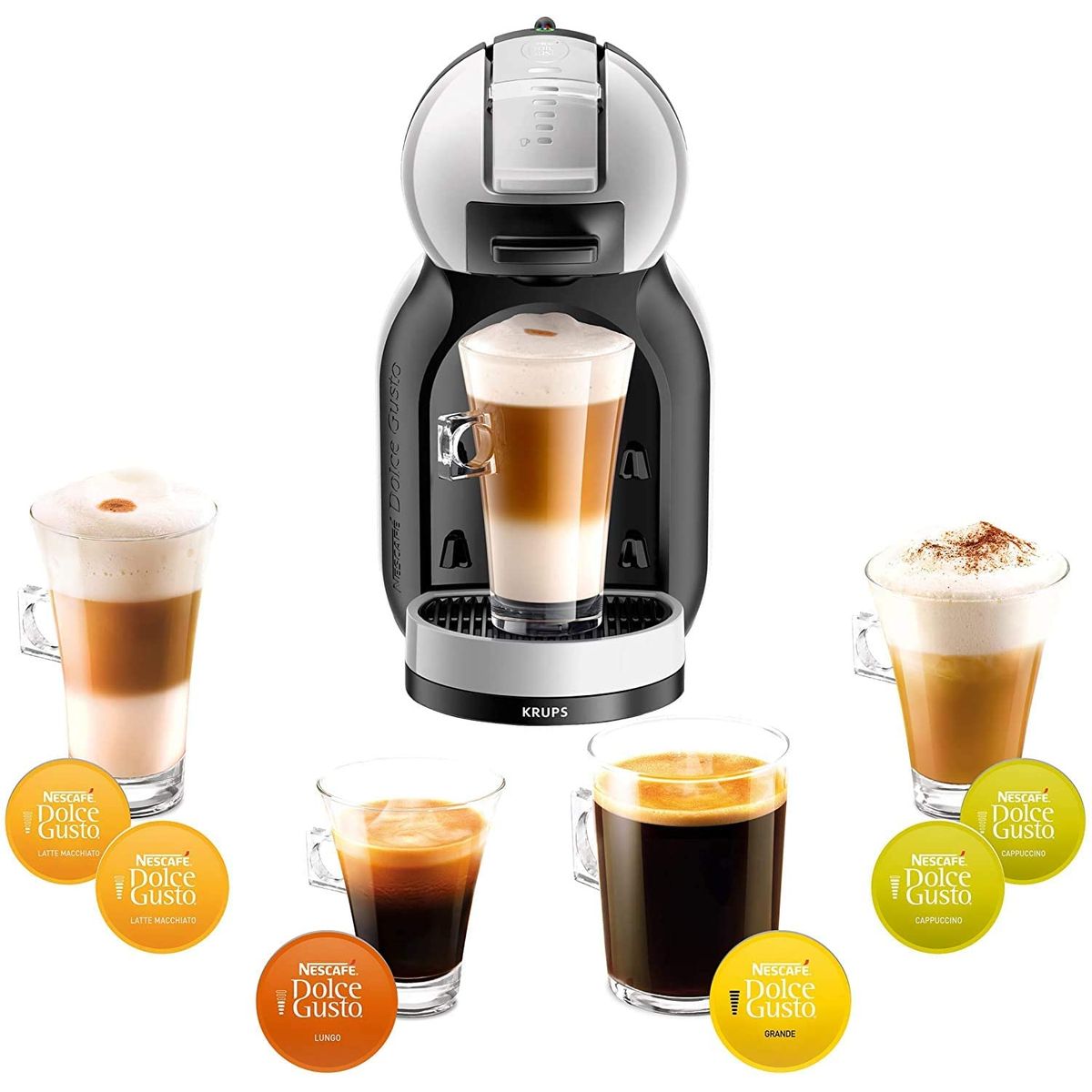 Voir la diapositive 4 : KRUPS Cafetière à capsule expresso Nescafé Dolce Gusto Mini Me YY3888FD - Gris