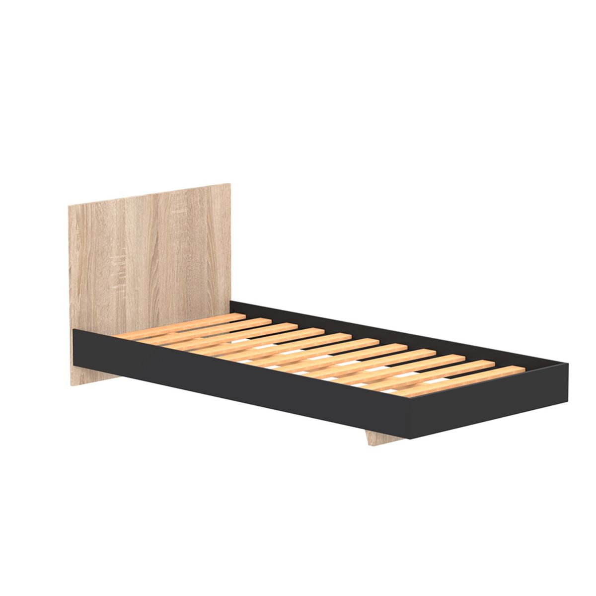 Lit 90x190cm avec tête de lit LAGOS