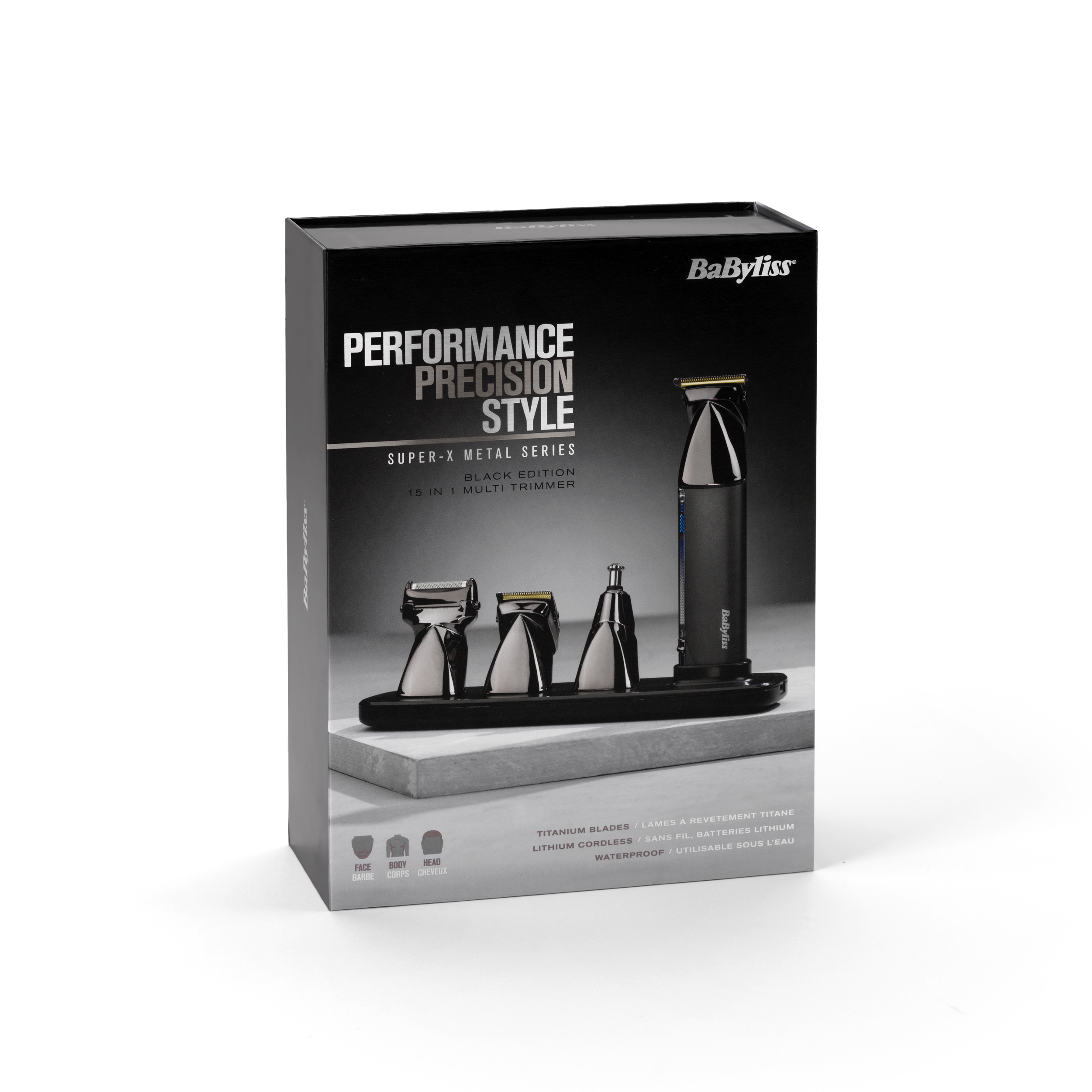 Voir la diapositive 14 : BABYLISS Tondeuse multifonction MT991E - Gris