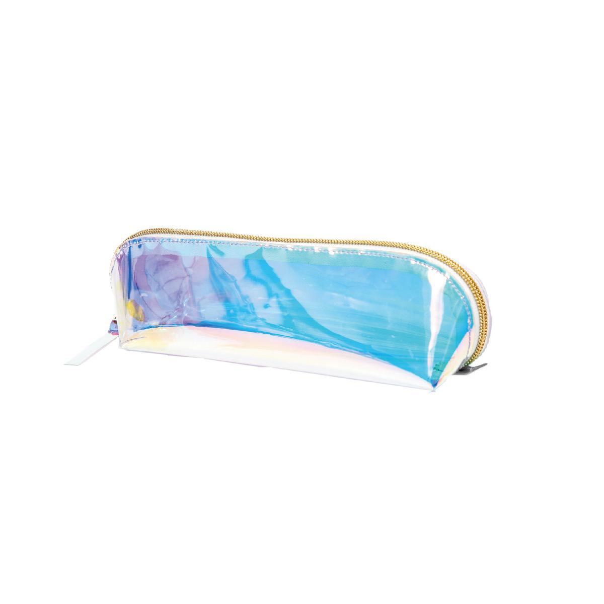 Voir la diapositive 3 : AUCHAN Trousse 1 compartiment - Argent Irisé