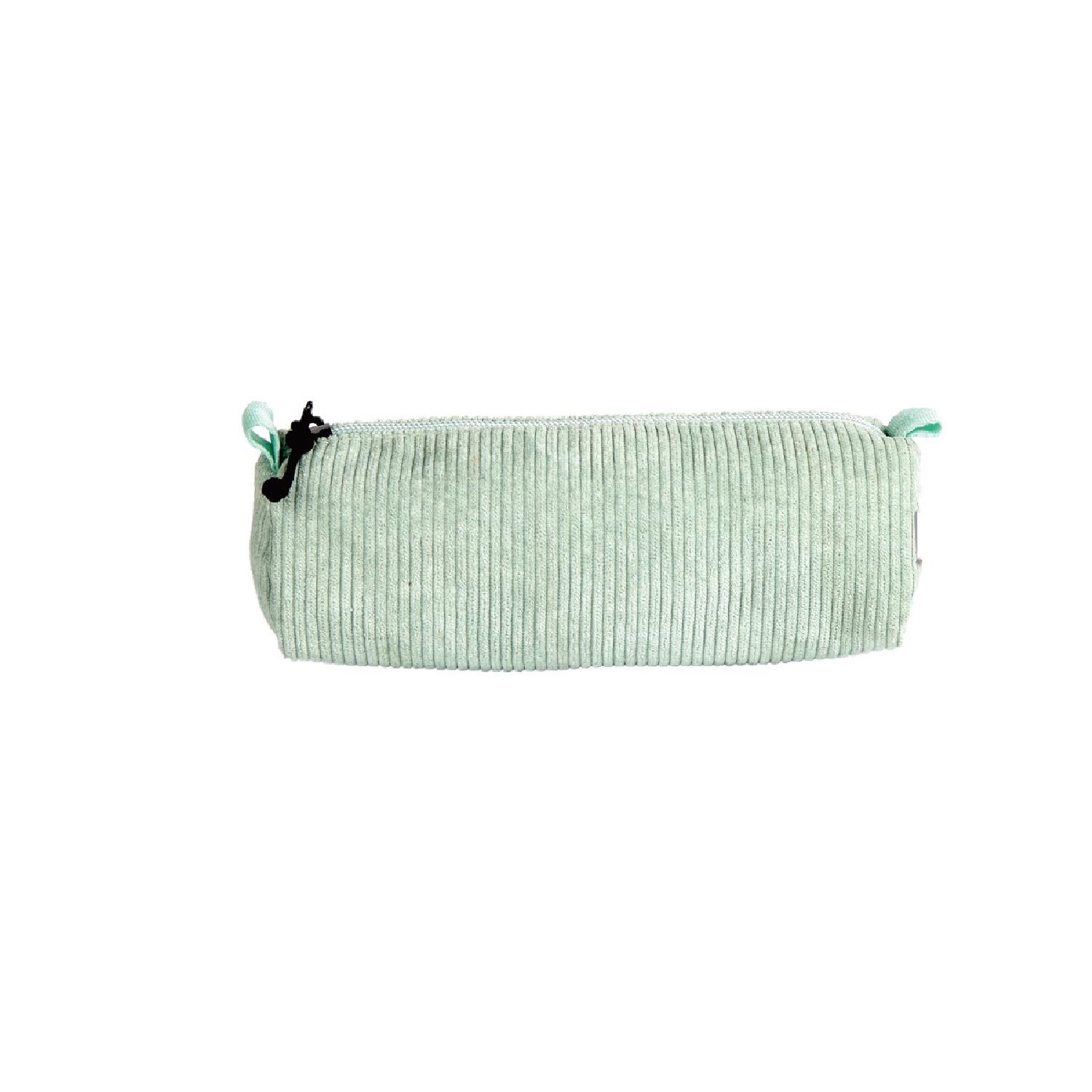AUCHAN Trousse Modern 1 compartiment -Velours Bleu