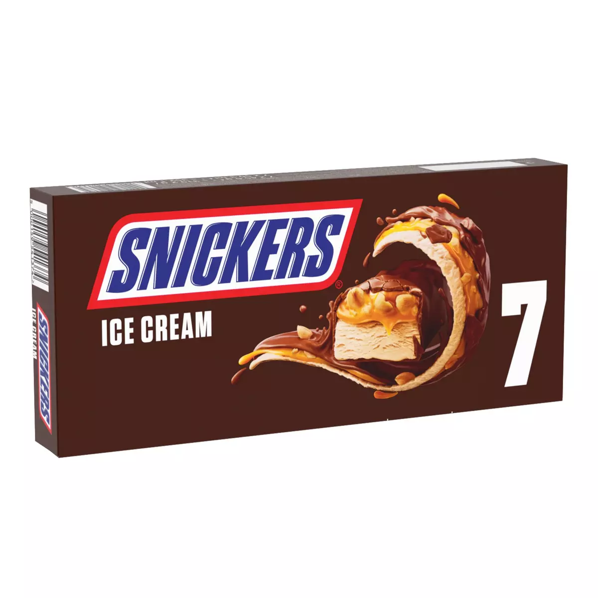 SNICKERS Barre glacée au chocolat, caramel et cacahuètes 7 pièces 319g