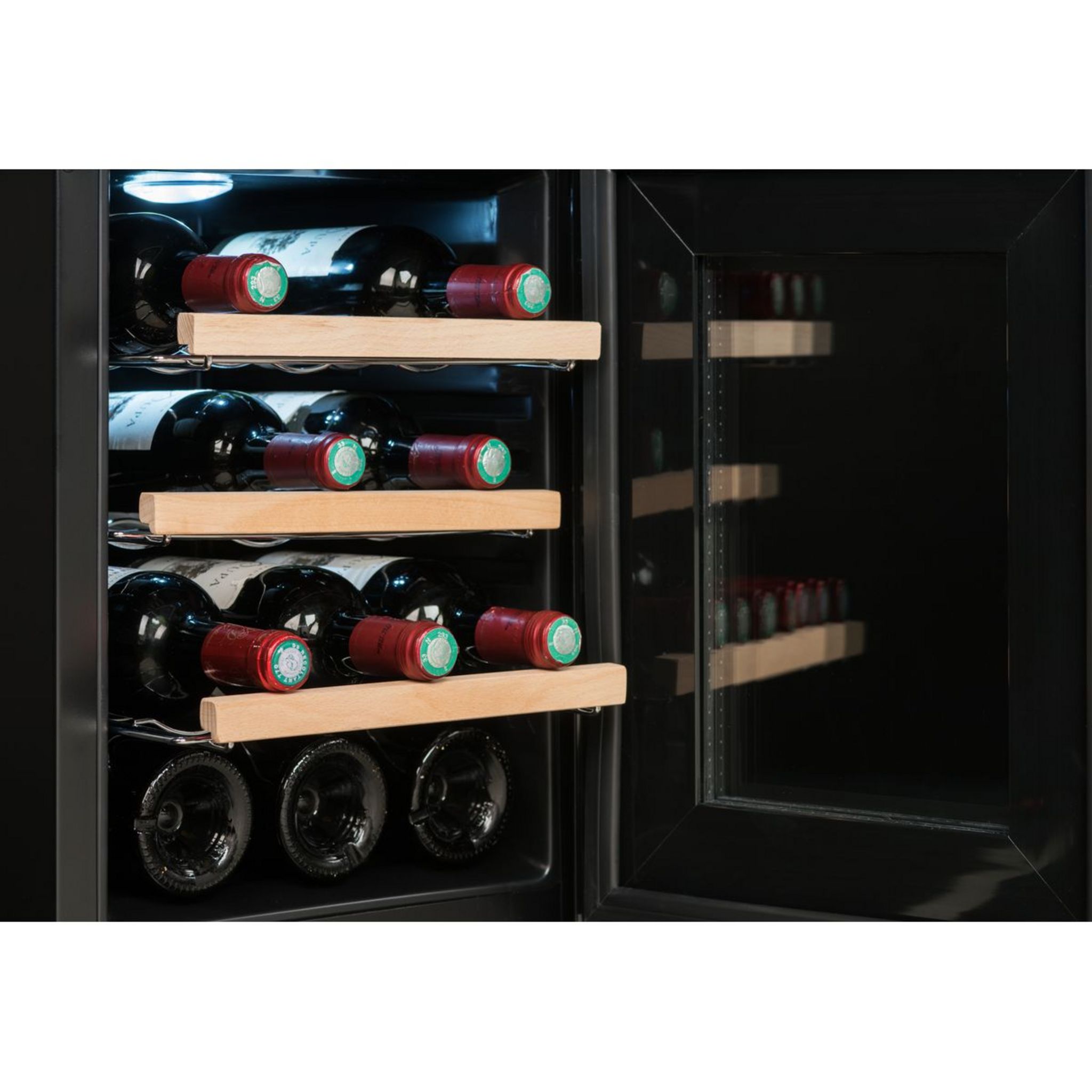 Voir la diapositive 4 : CLIMADIFF Cave de service CC12, 12 bouteilles, 26 dB, Porte vitrée, G
