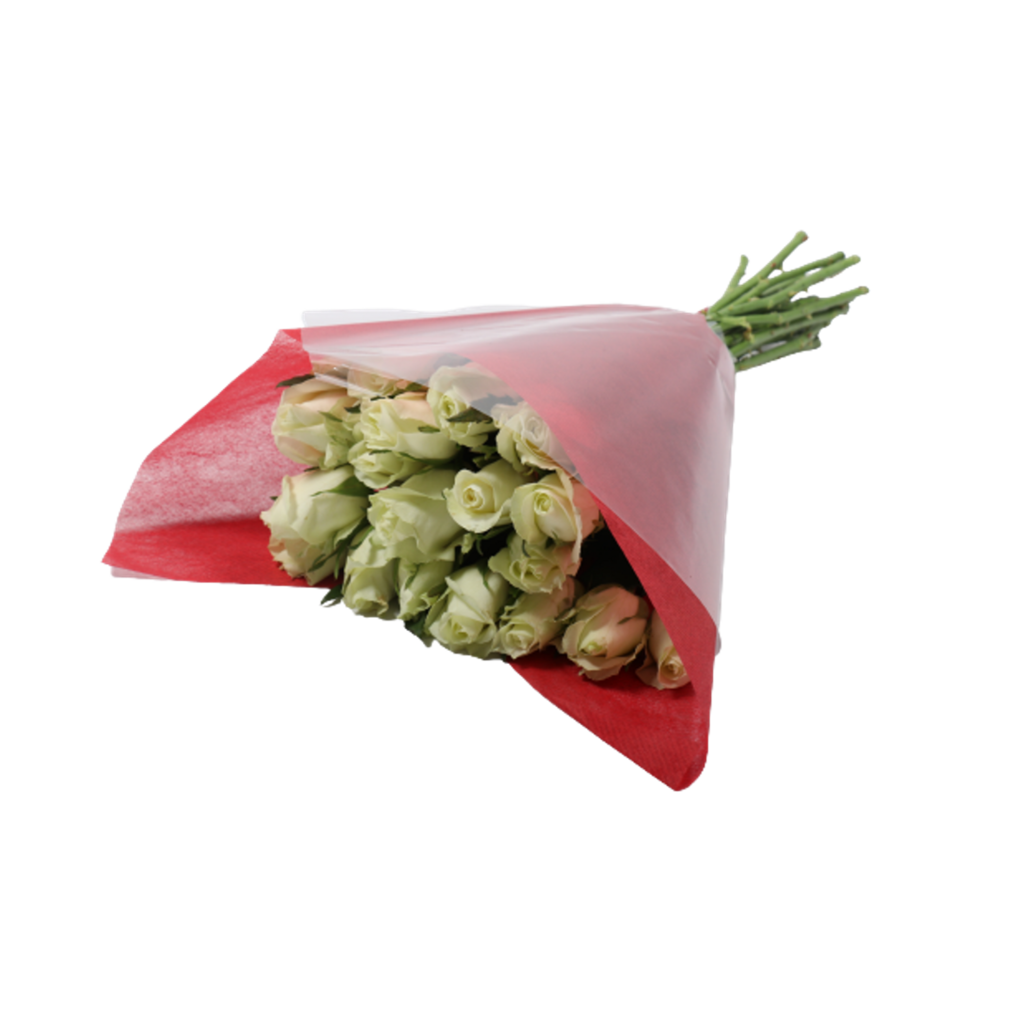 FLEURS Bouquet de 20 roses blanches 20 roses 1 bouquet