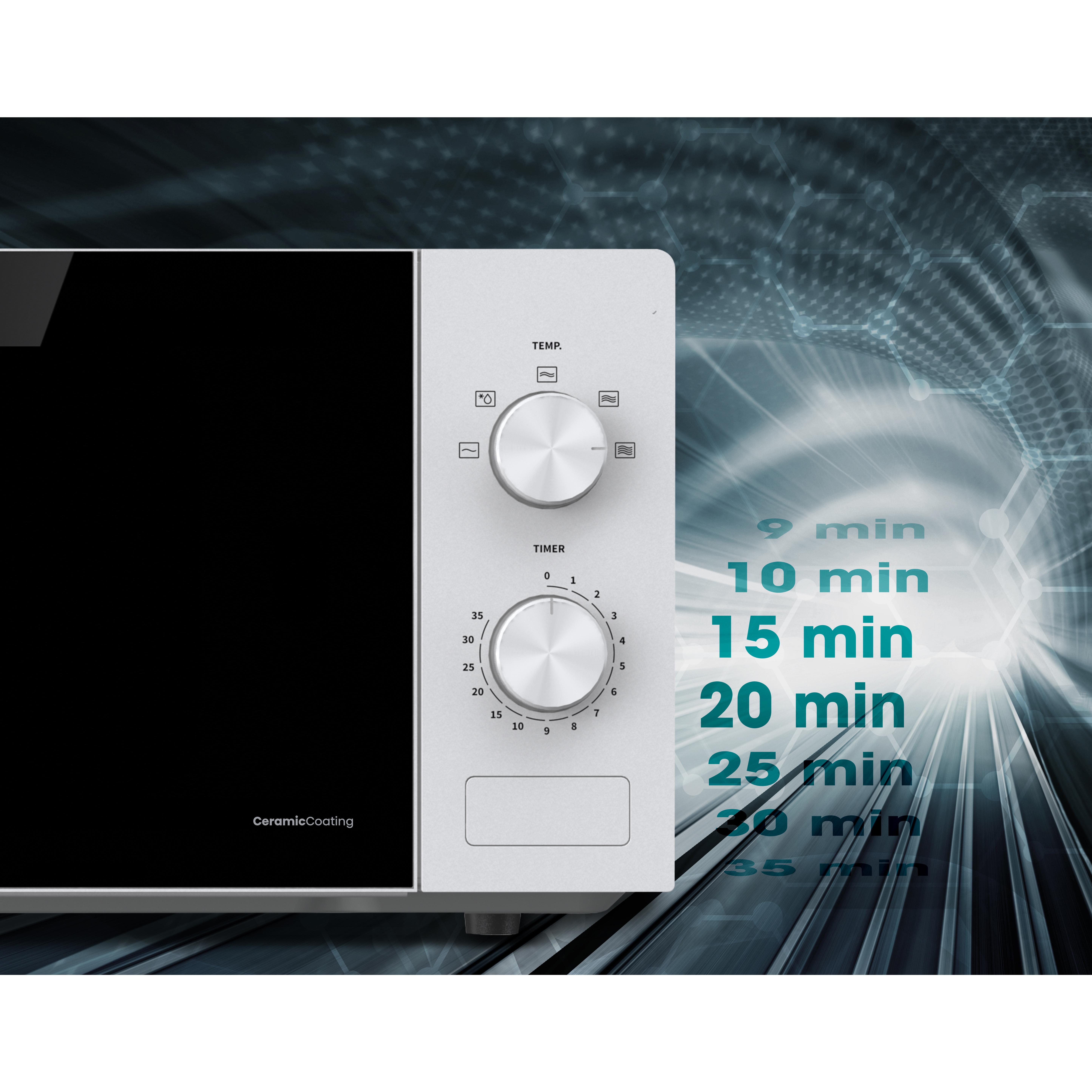 Voir la diapositive 2 : HISENSE Micro-ondes monofonction H20AUWS1 - 700 W - Capacité 20 L - Blanc