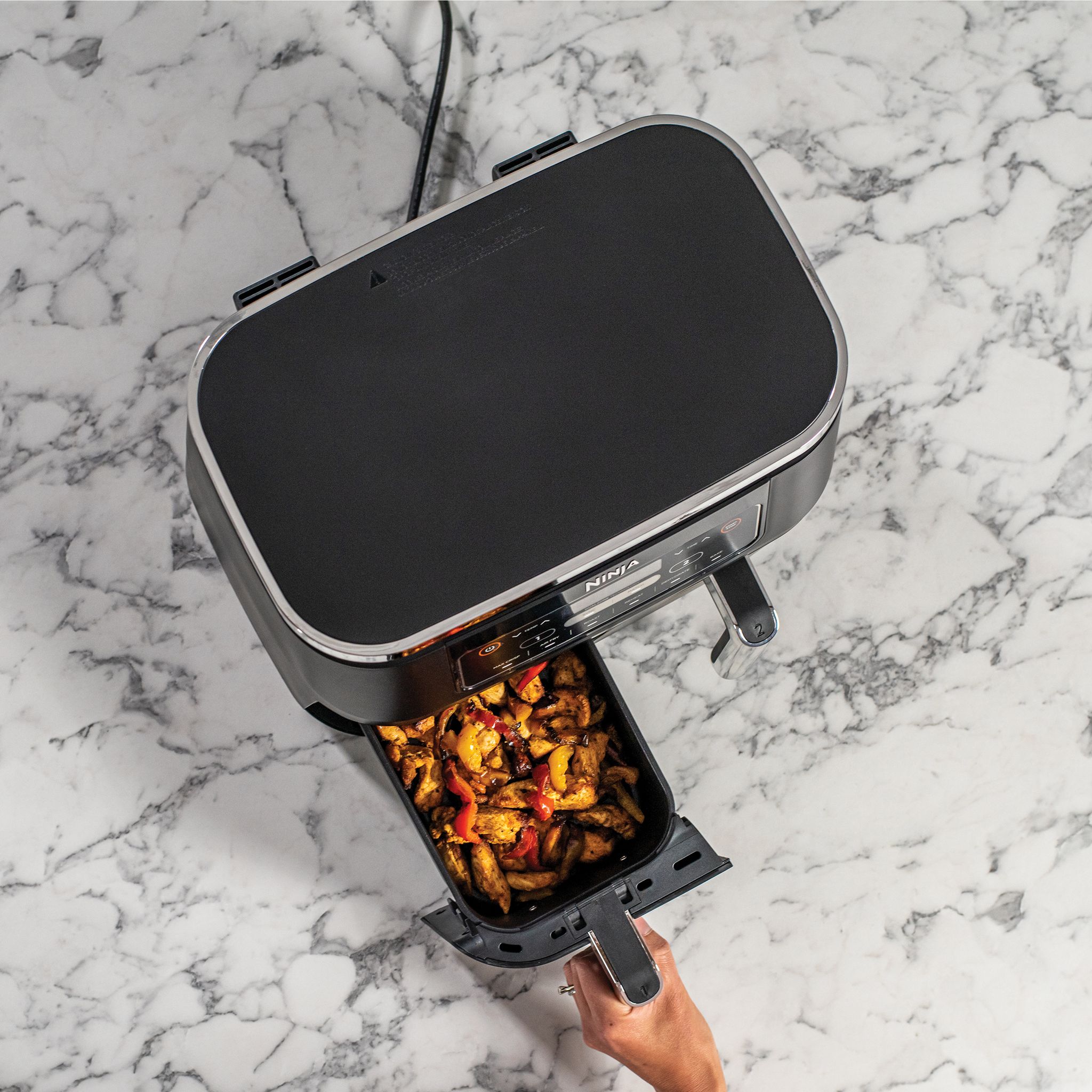 Voir la diapositive 4 : NINJA Friteuse électrique sans huile à air chaud AF300EU - Noir