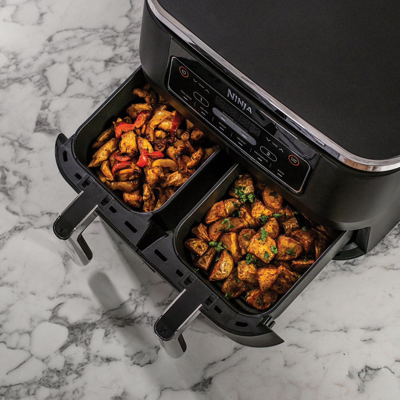 Voir la diapositive 8 : NINJA Friteuse électrique sans huile à air chaud AF300EU - Noir