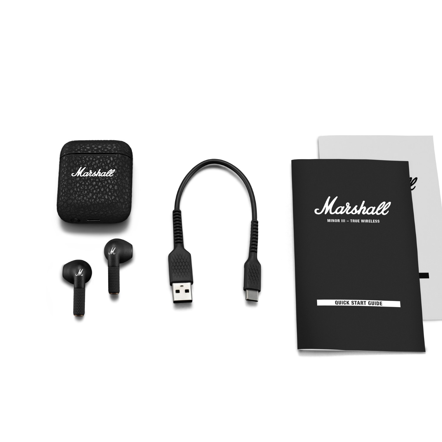 Voir la diapositive 2 : MARSHALL Écouteurs Minor III - Noir