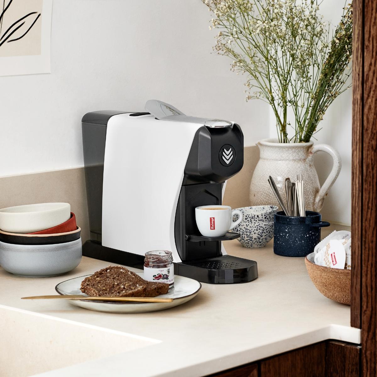 Voir la diapositive 3 : MALONGO Cafetière à doses en papier naturel EOH - Blanc