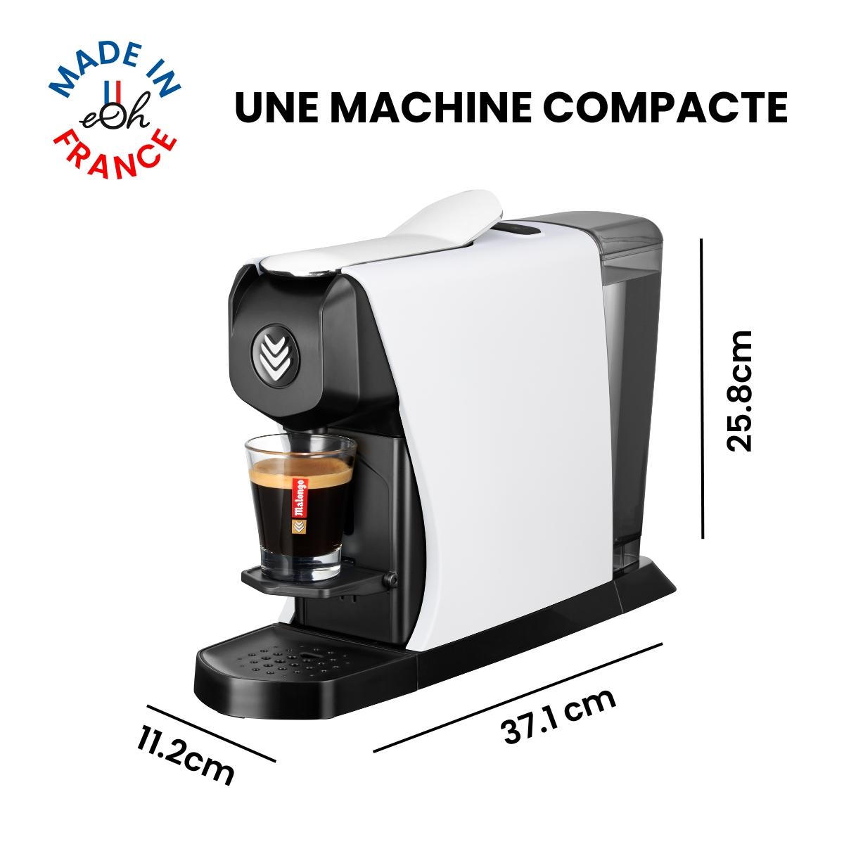 Voir la diapositive 4 : MALONGO Cafetière à doses en papier naturel EOH - Blanc