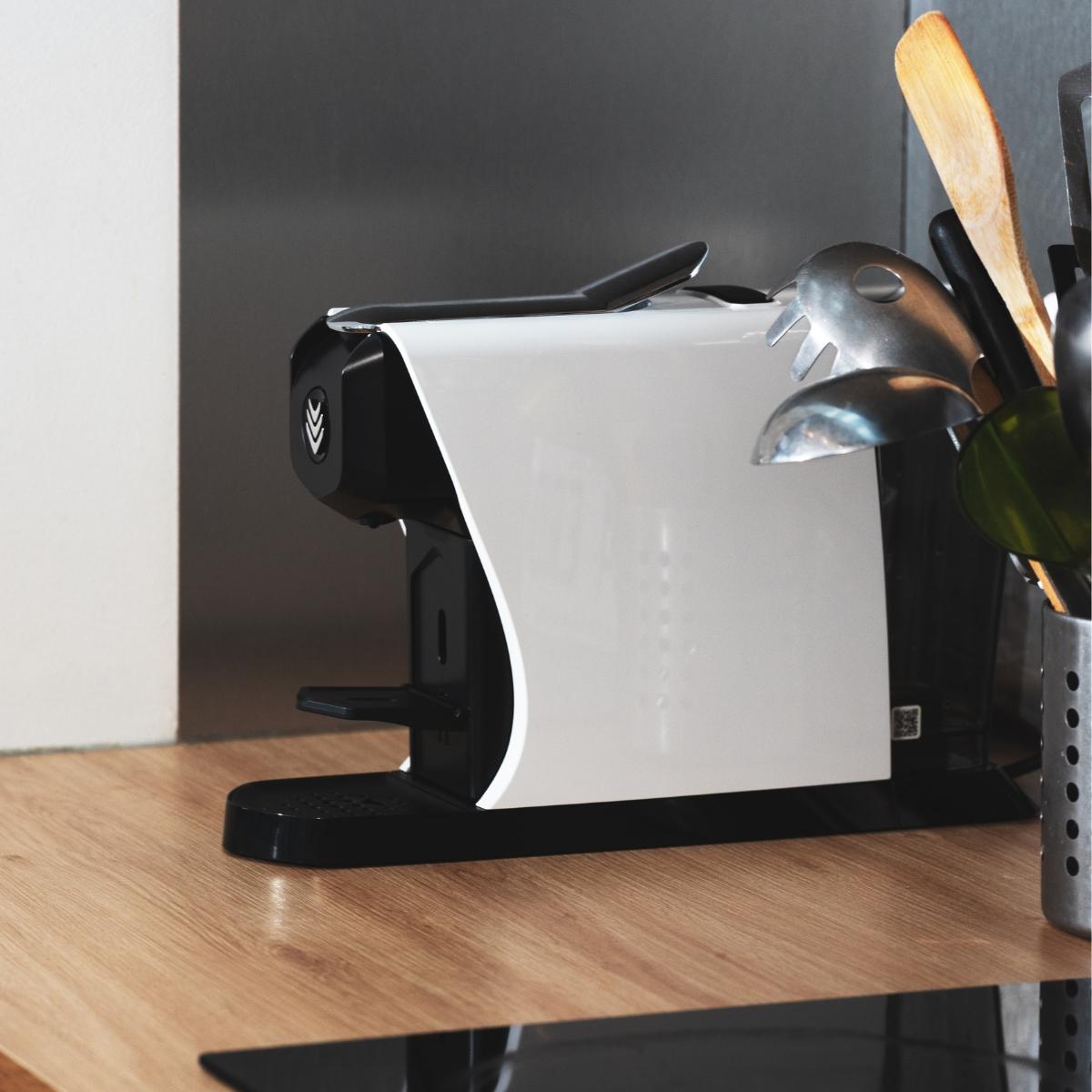 Voir la diapositive 6 : MALONGO Cafetière à doses en papier naturel EOH - Blanc