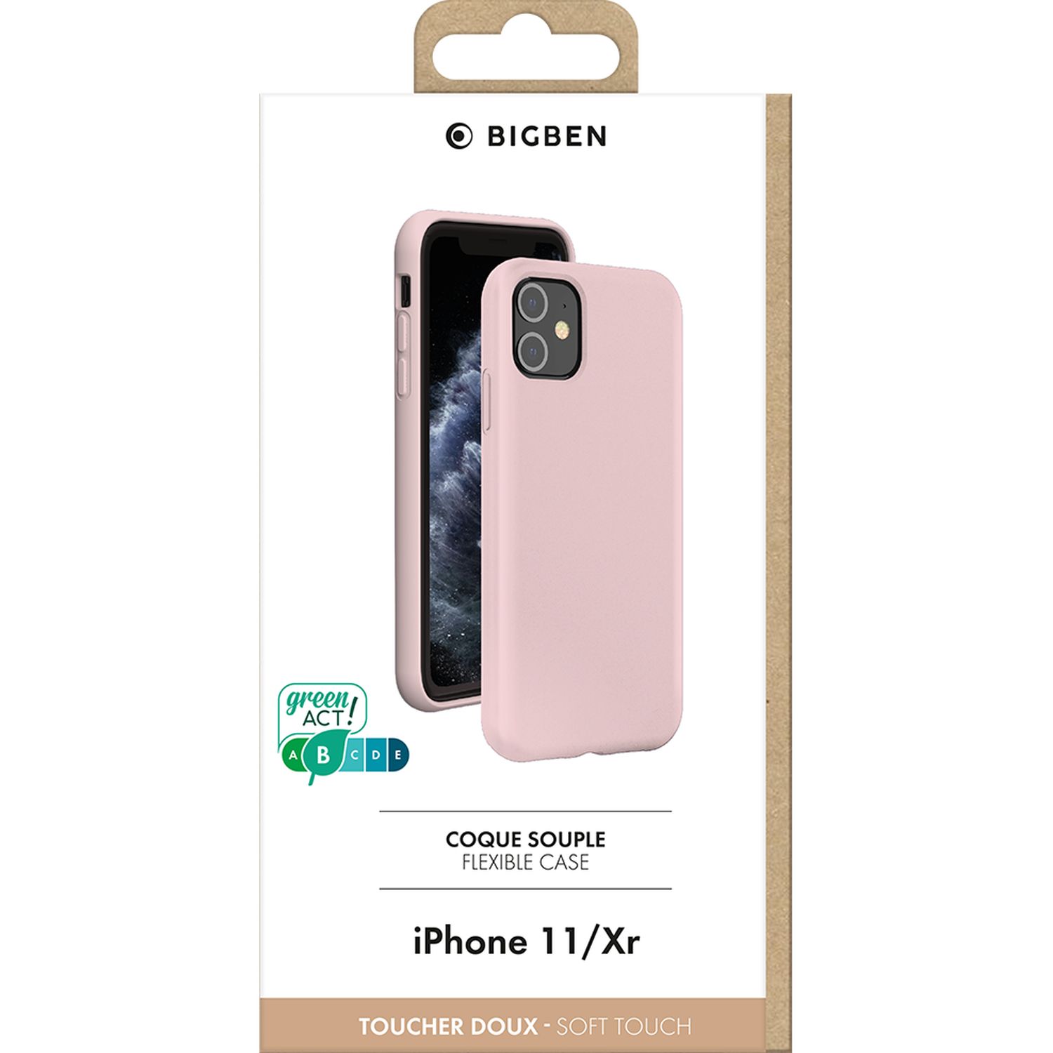 Voir la diapositive 2 : BIGBEN Coque SoftTouch pour iPhone 11 - Rose