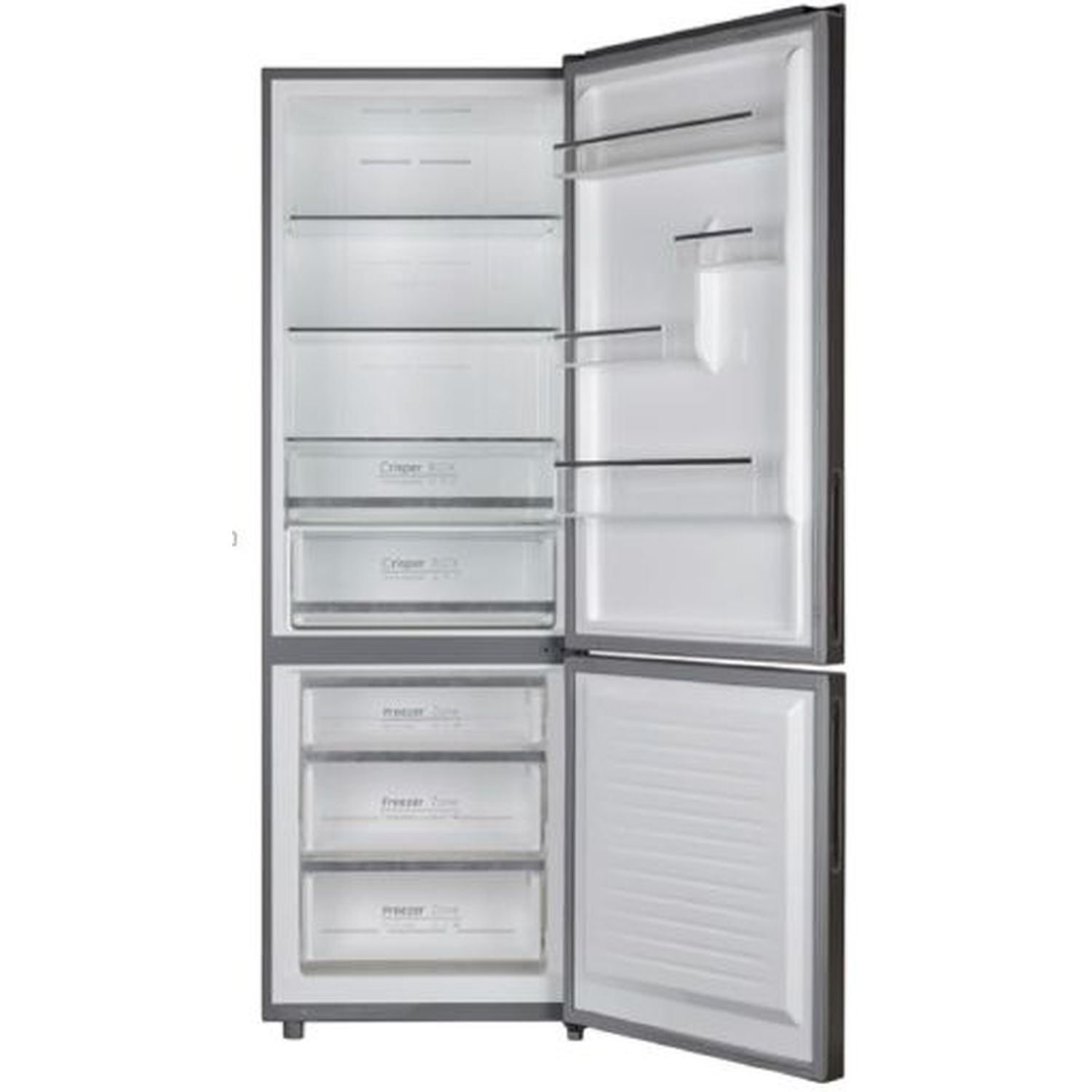 Voir la diapositive 2 : QILIVE Réfrigérateur combiné Q.6252, 432 L, Froid ventilé No frost, E