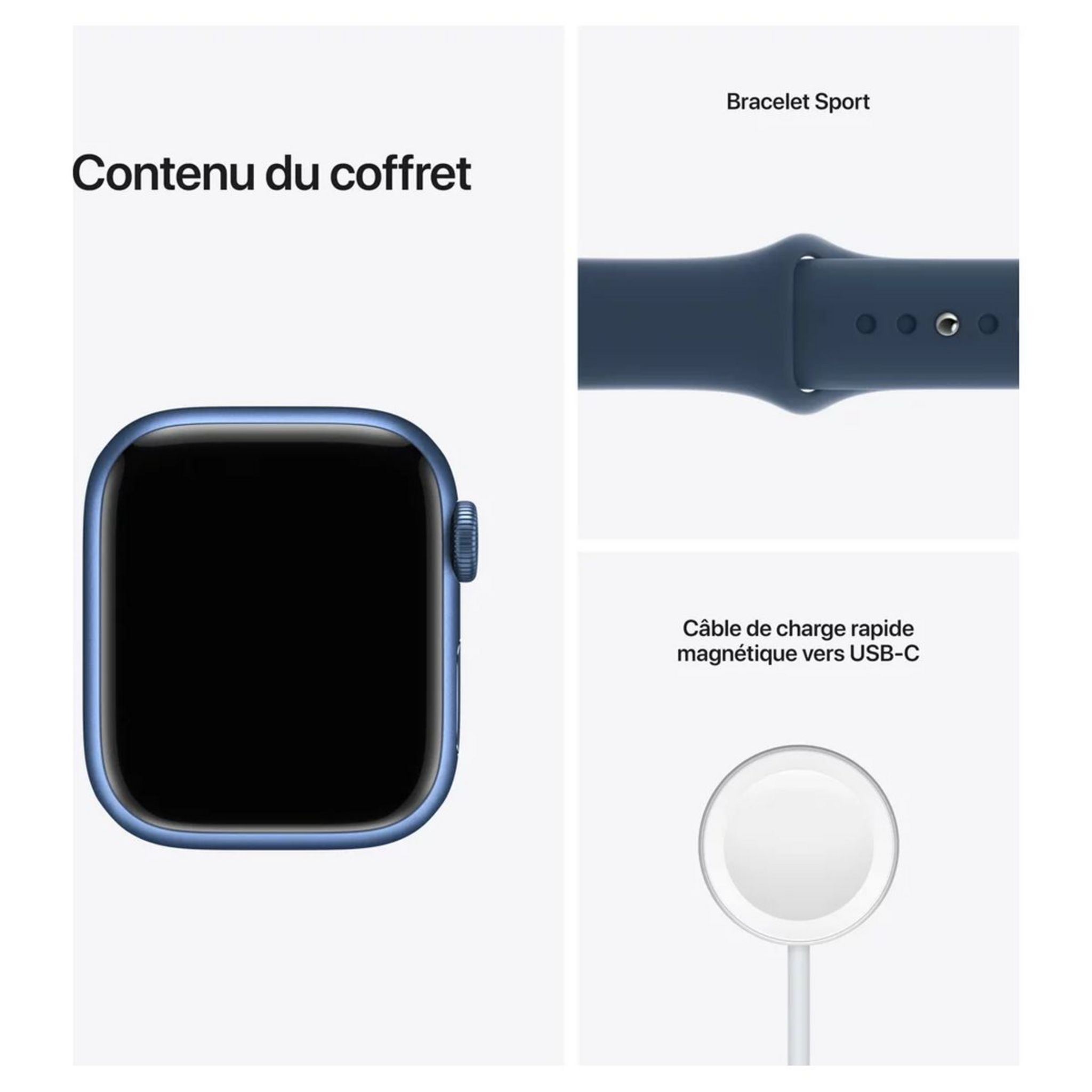 Voir la diapositive 6 : APPLE Watch série 7 41 mm en Alu - Bleu