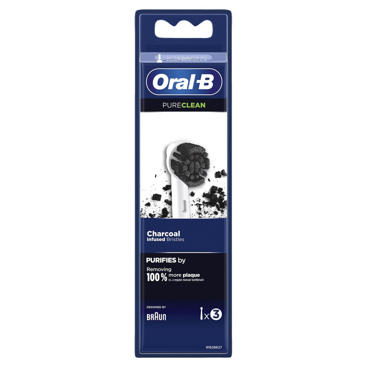 ORAL-B Lot de 3 brossettes Pure Clean