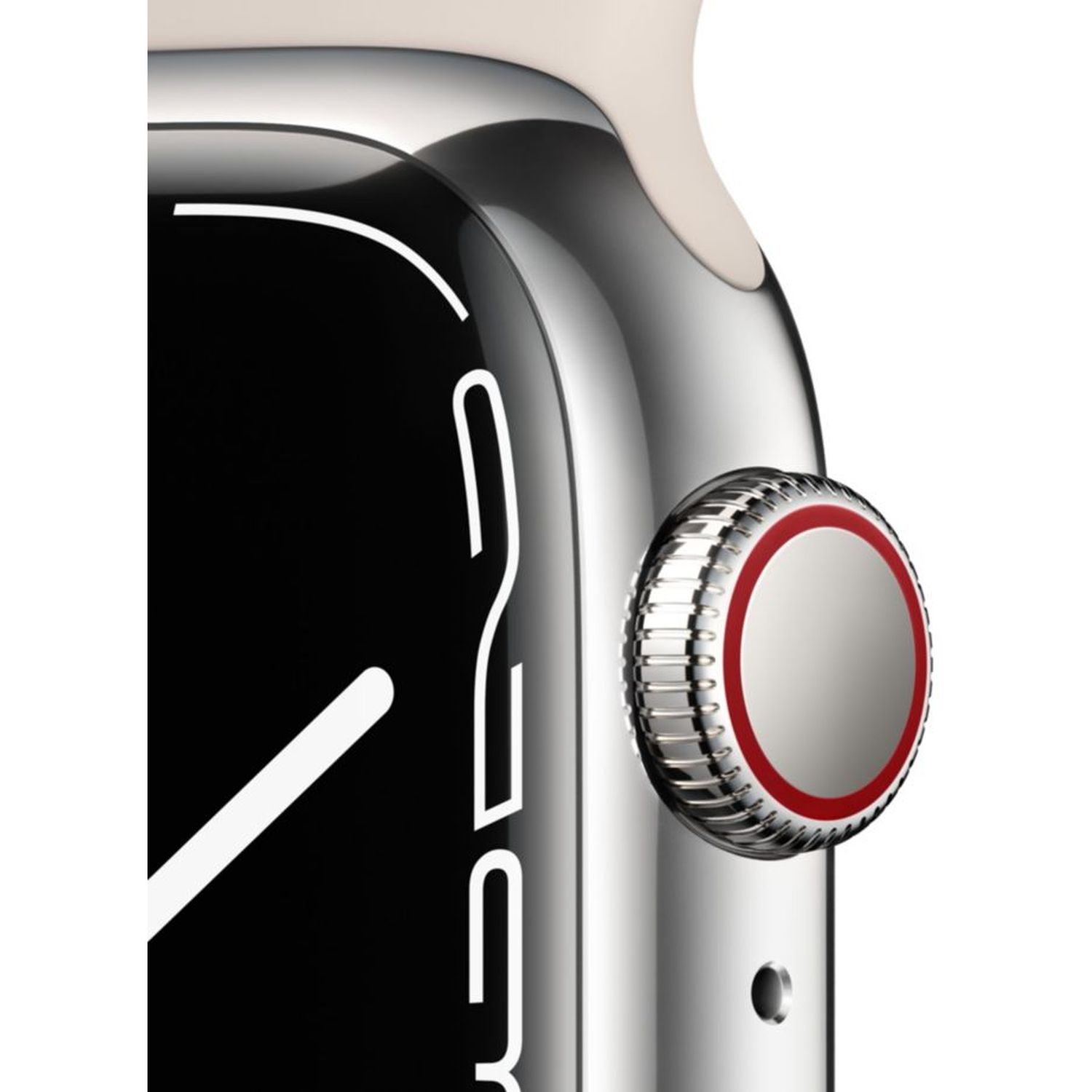 Voir la diapositive 2 : APPLE Watch série 7 - 41 mm - Alu - Lumière stellaire