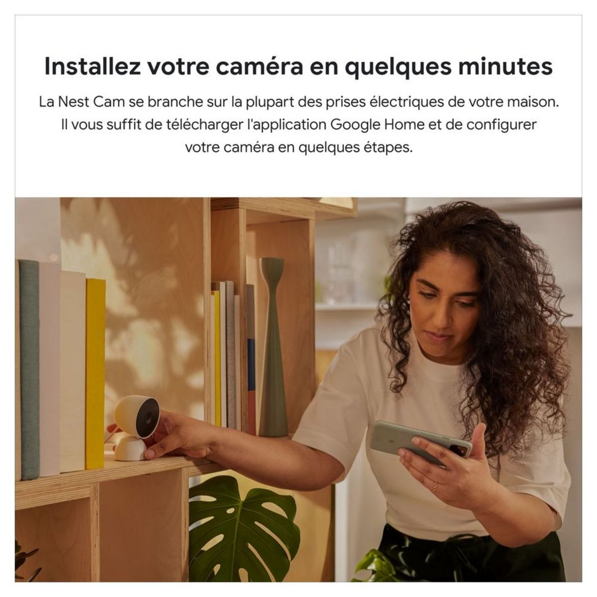 GOOGLE Caméra de surveillance Google Nest Cam (Intérieur - Filaire) - Blanc