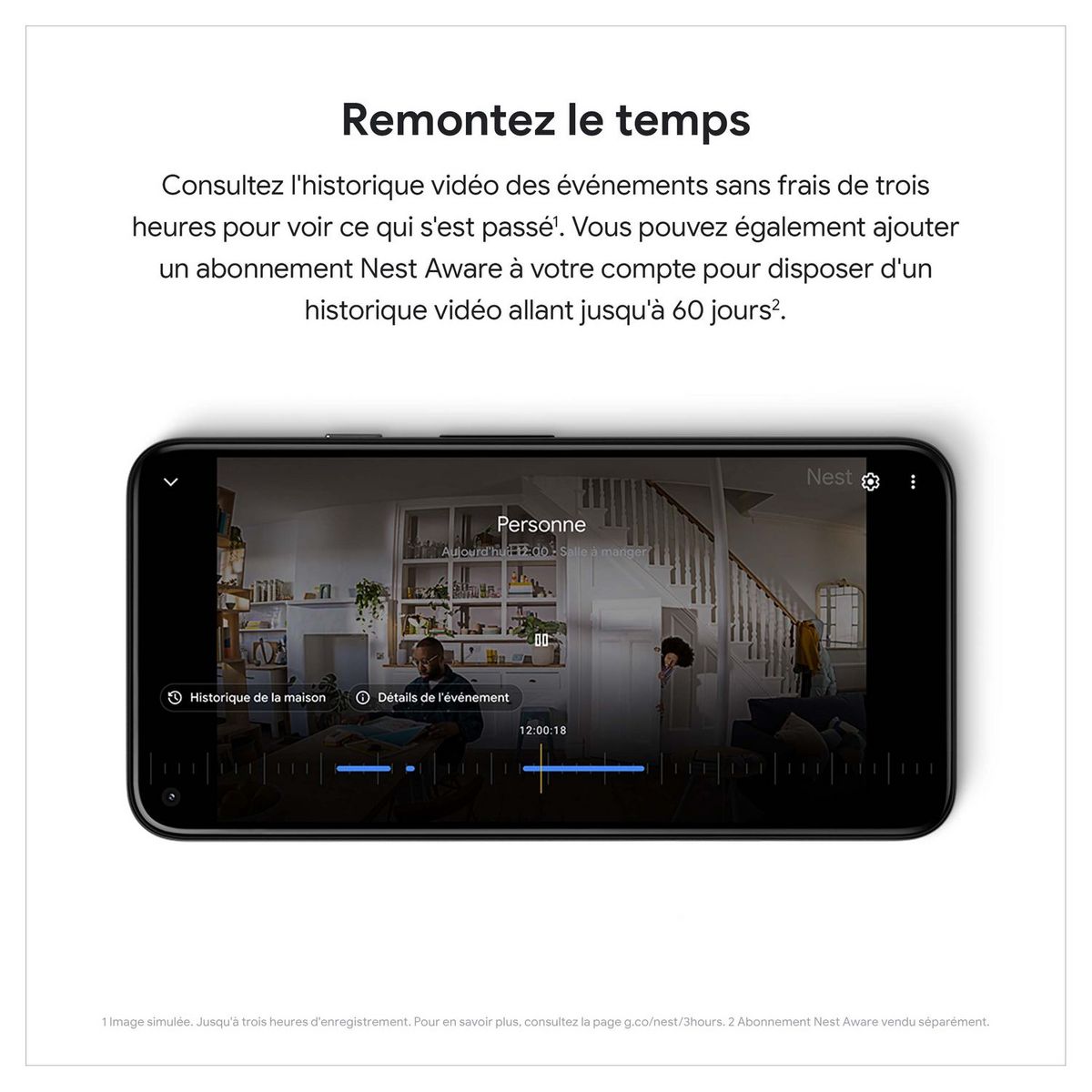 GOOGLE Caméra de surveillance Google Nest Cam (Intérieur - Filaire) - Blanc