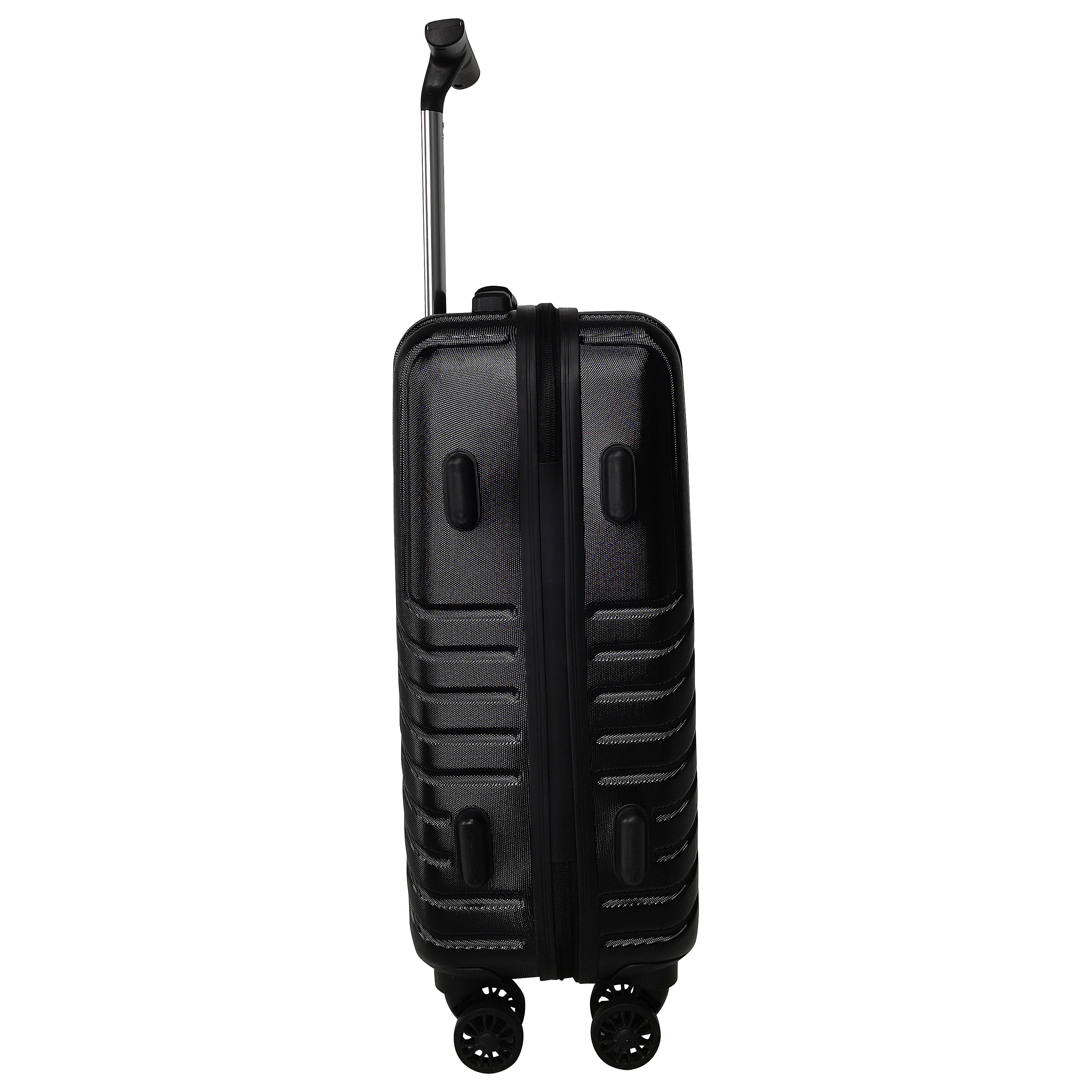 Voir la diapositive 2 : AIRPORT Valise cabine rigide noire Wavy Pop 55x35x20cm