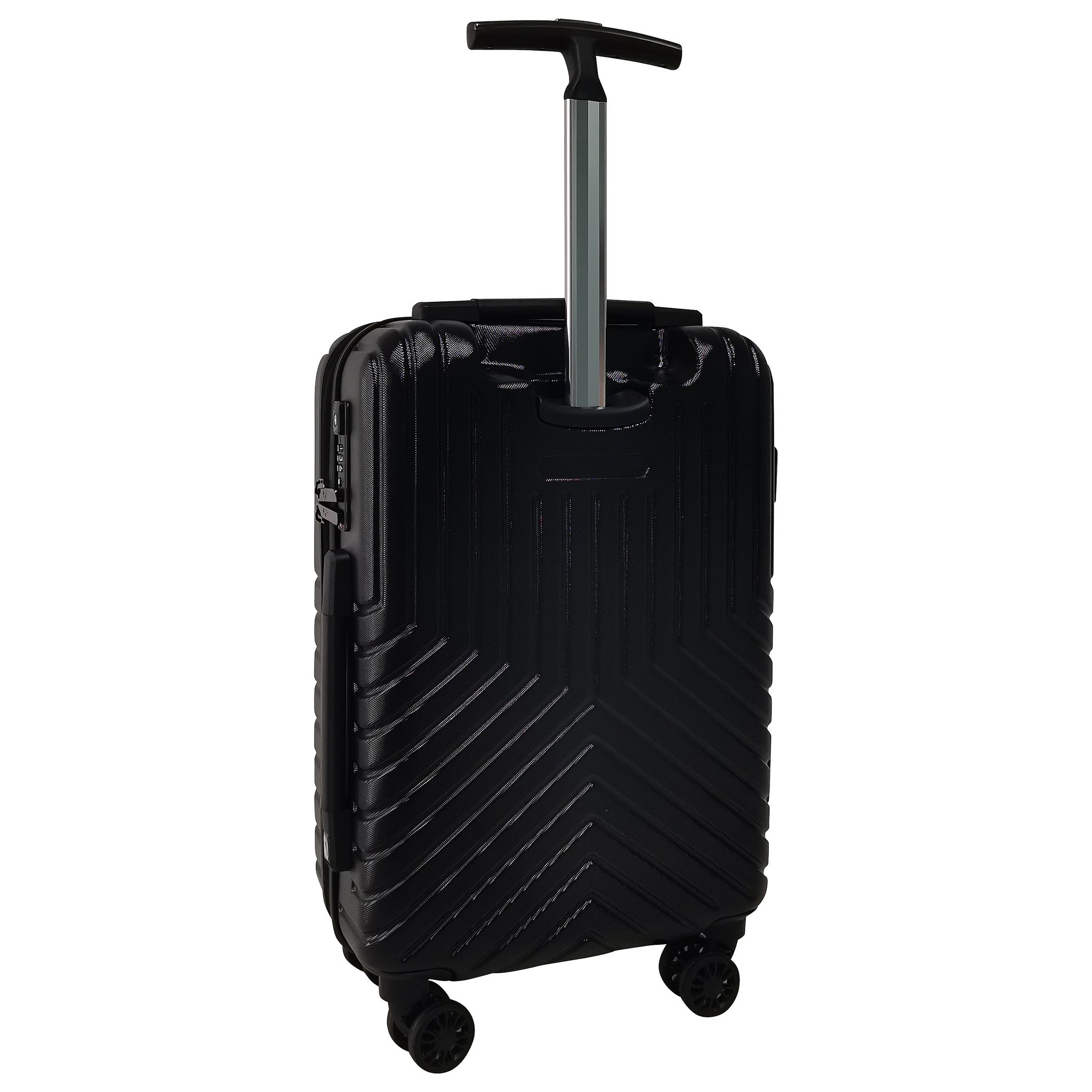 Voir la diapositive 3 : AIRPORT Valise cabine rigide noire Wavy Pop 55x35x20cm