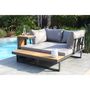 Voir la diapositive 3 : DCB GARDEN Salon bas de jardin - 4 places - Résine tressée - Anthracite - AGADIR