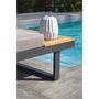 Voir la diapositive 7 : DCB GARDEN Salon bas de jardin - 4 places - Résine tressée - Anthracite - AGADIR