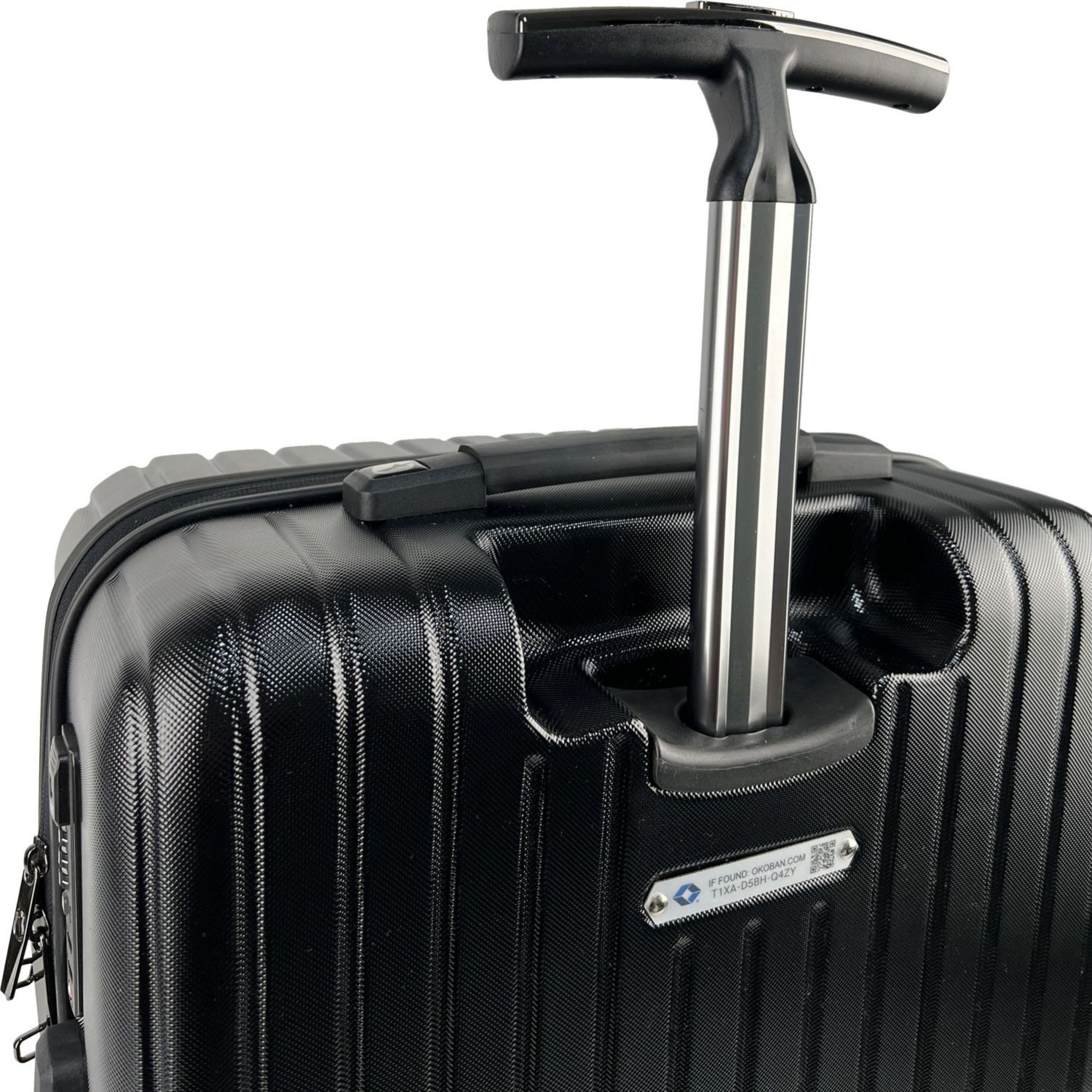 Voir la diapositive 6 : AIRPORT Valise rigide noire Evolight 65x43x25cm