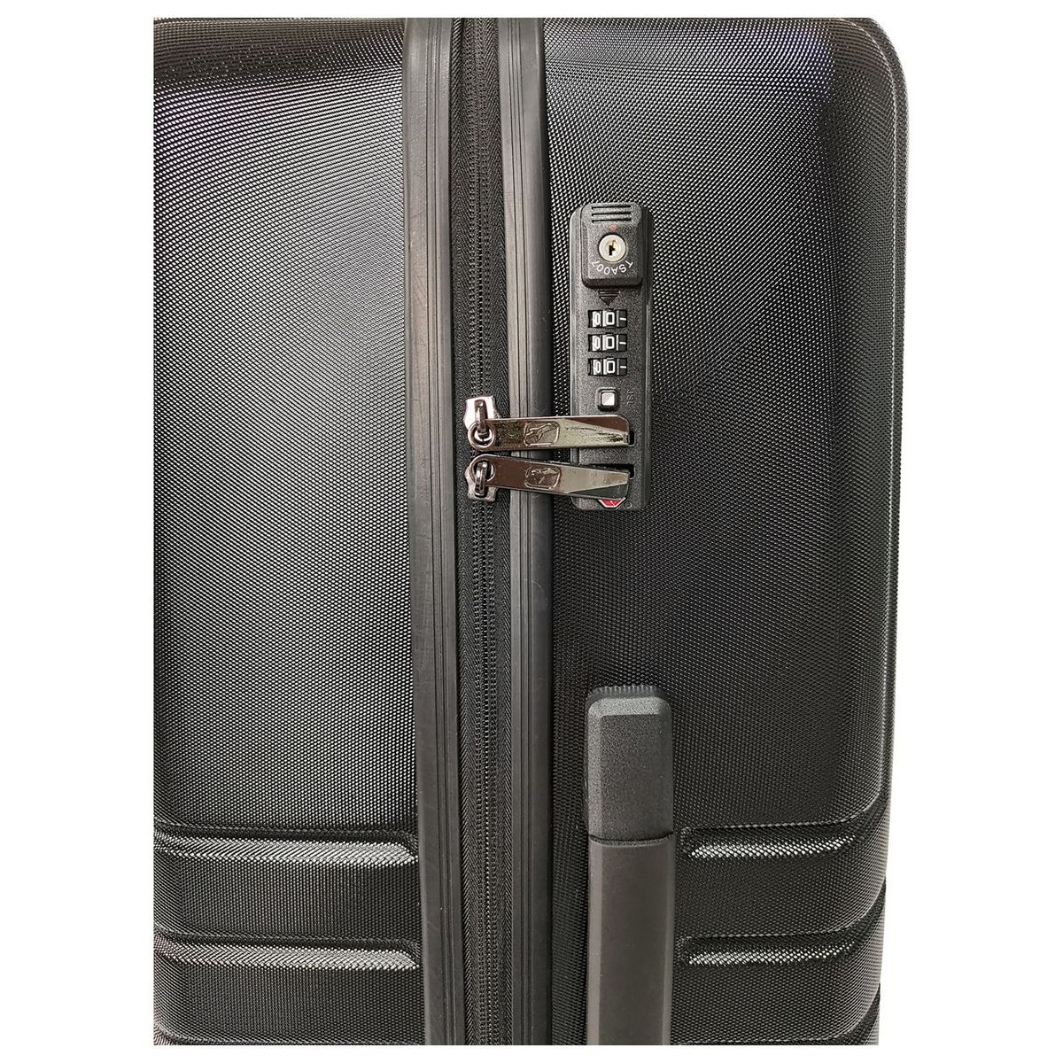 AIRPORT Valise rigide noire Evolight 65x43x25cm