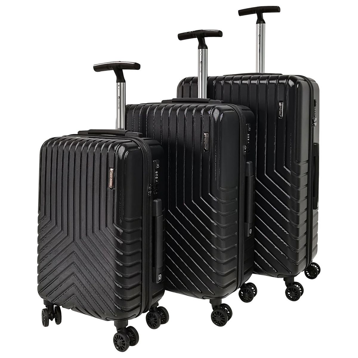 AIRPORT Valise rigide noire Evolight 65x43x25cm