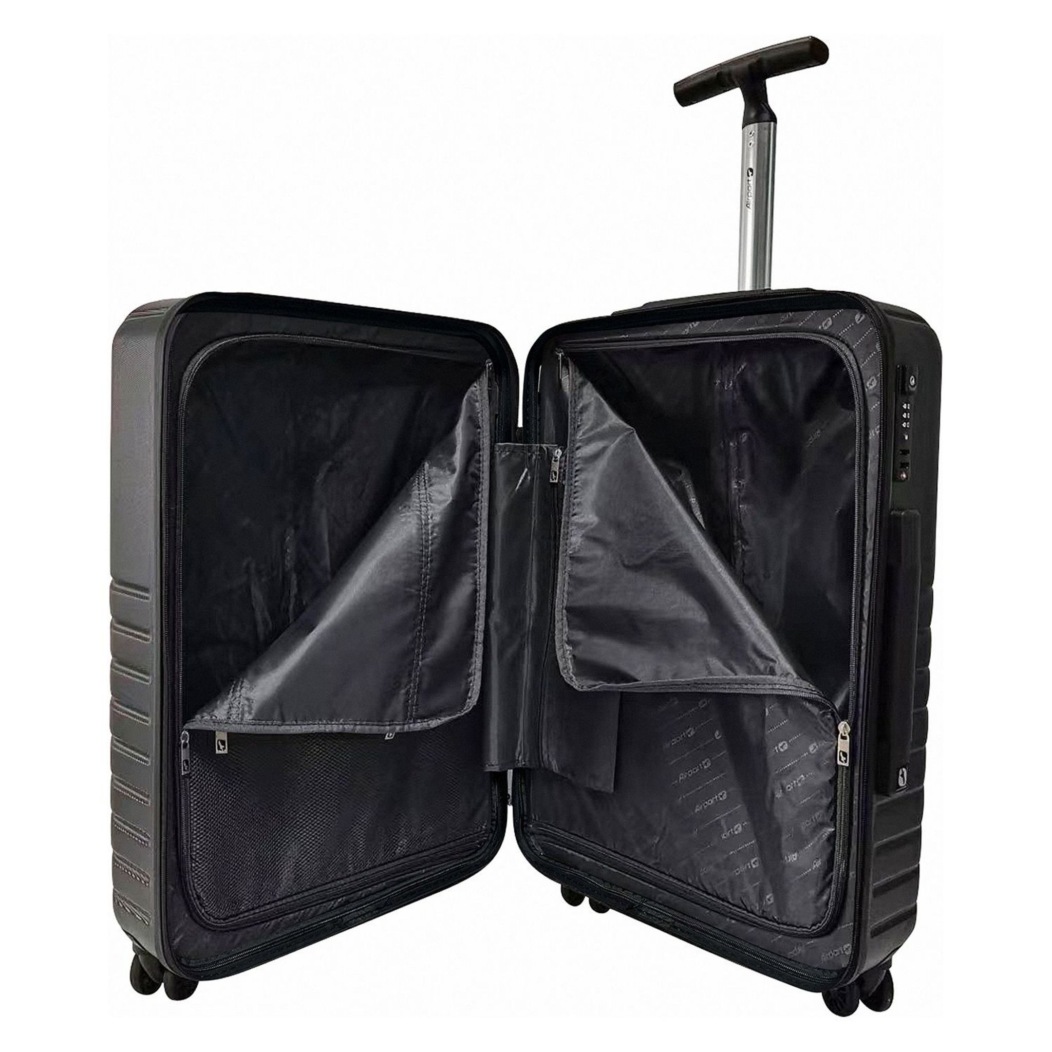 Voir la diapositive 11 : AIRPORT Valise rigide noire Evolight 65x43x25cm