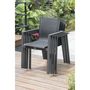 Voir la diapositive 5 : DCB GARDEN Salon de jardin extensible - 6/10 places - Aluminium - Anthracite - VENISE