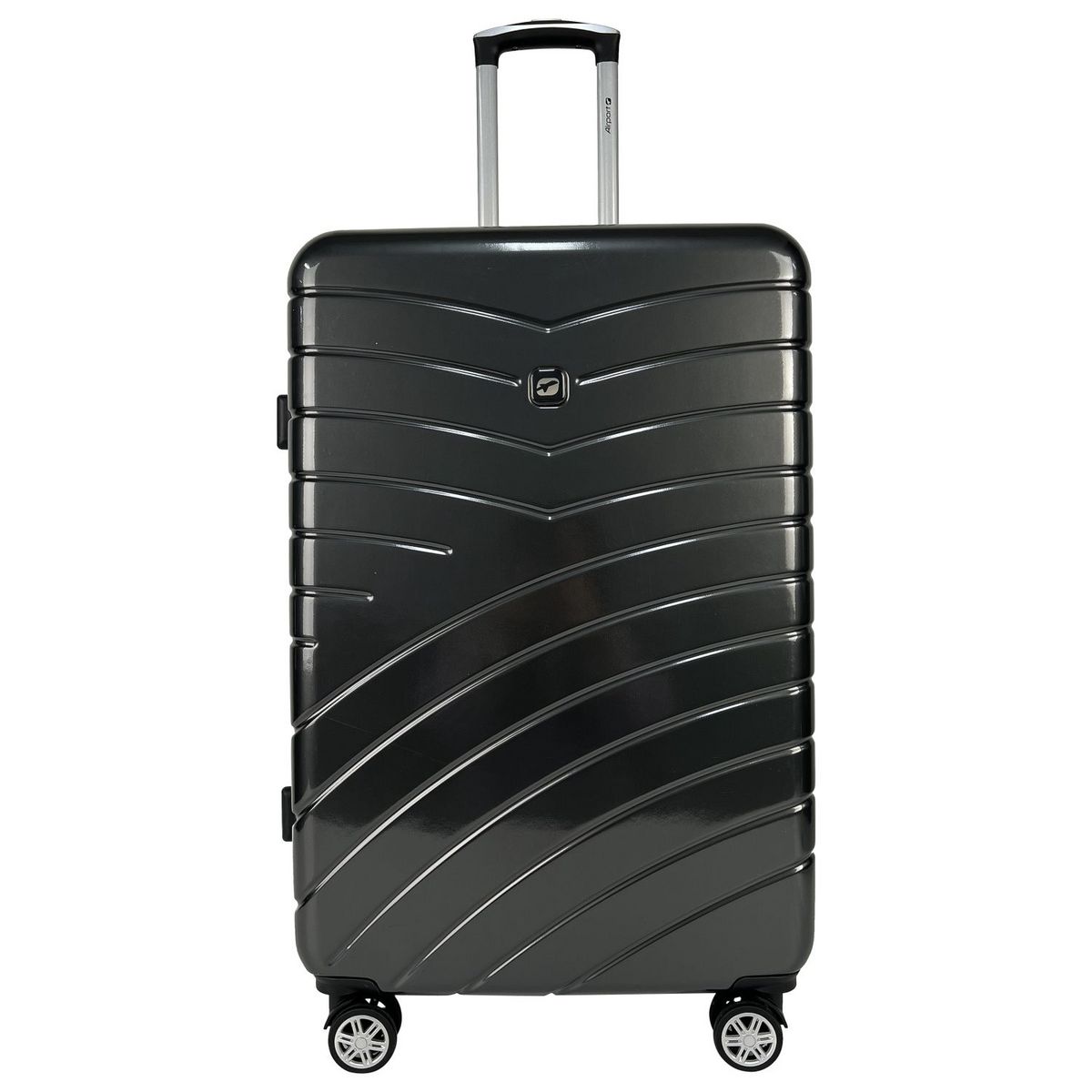 AIRPORT Valise rigide grise Wavy Pop 65x41x25cm