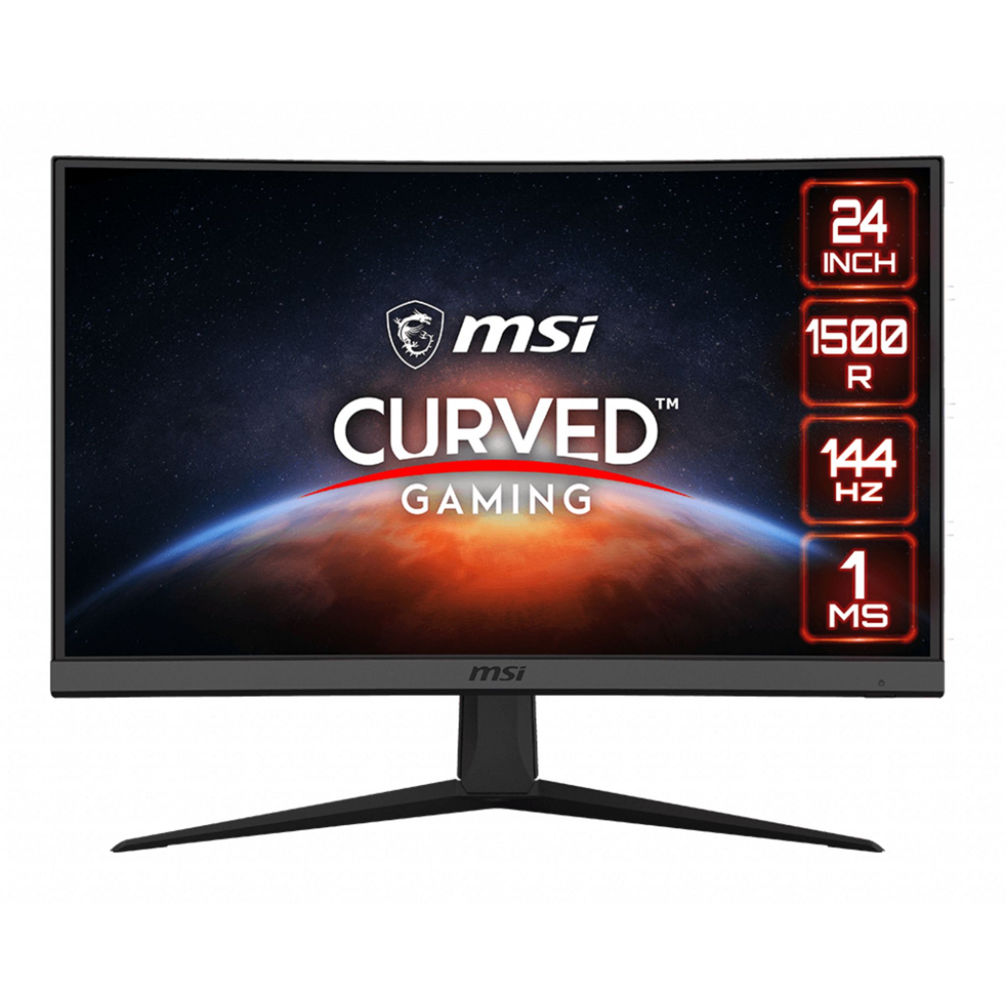 Voir la diapositive 1 : MSI Ecran incurvé Optix G24C6 - Noir