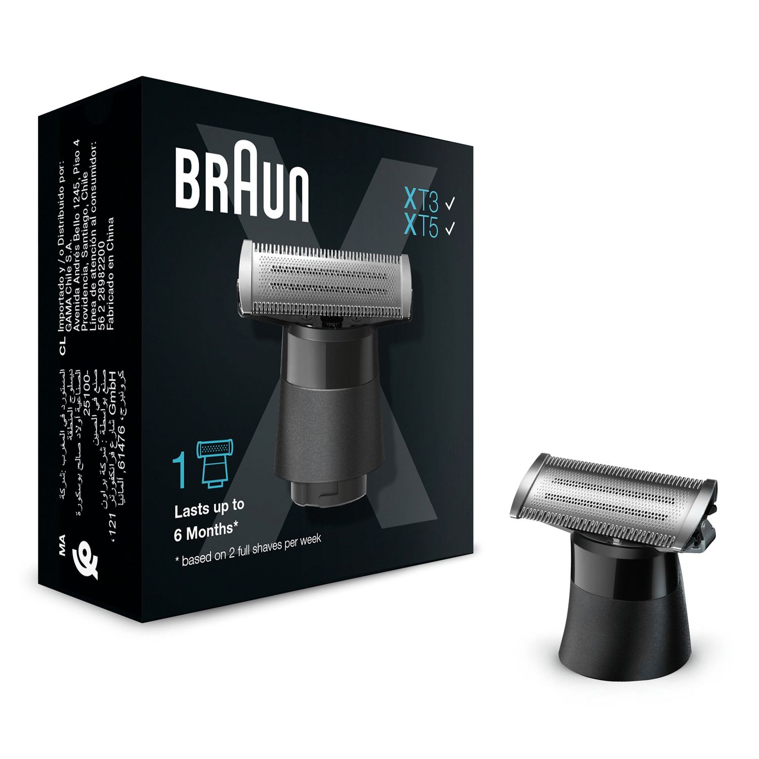 Voir la diapositive 3 : BRAUN Lame de rechange XT10 - Noir