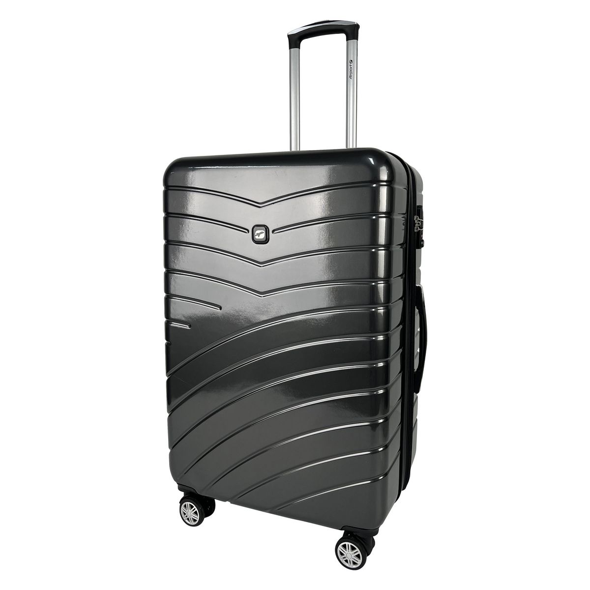 AIRPORT Grande Valise rigide grise Wavy Pop 75x49x28cm