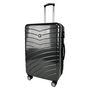 Voir la diapositive 3 : AIRPORT Grande Valise rigide grise Wavy Pop 75x49x28cm