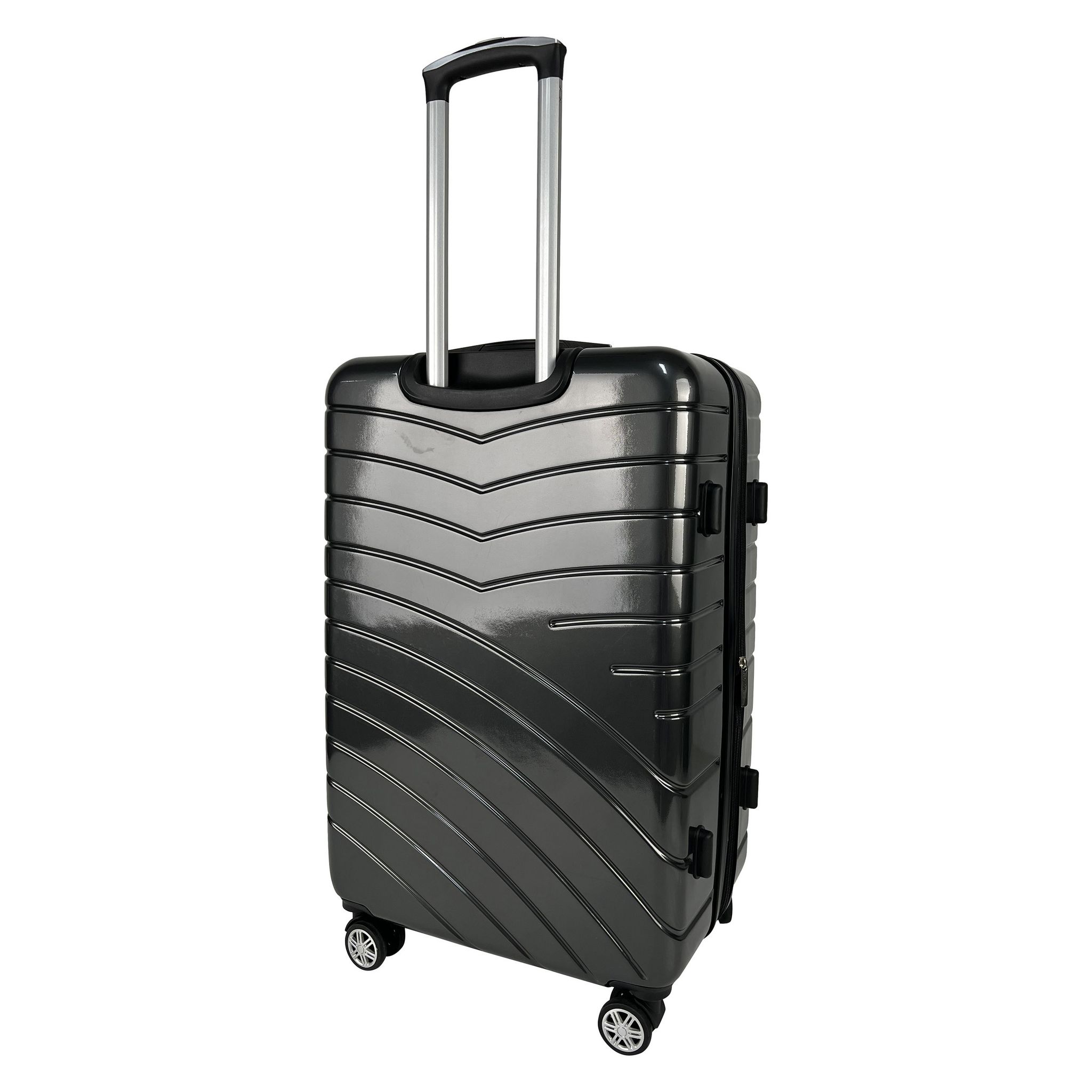 Voir la diapositive 5 : AIRPORT Grande Valise rigide grise Wavy Pop 75x49x28cm