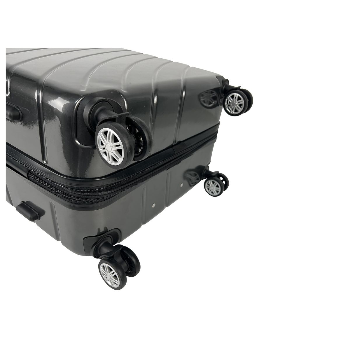 AIRPORT Grande Valise rigide grise Wavy Pop 75x49x28cm