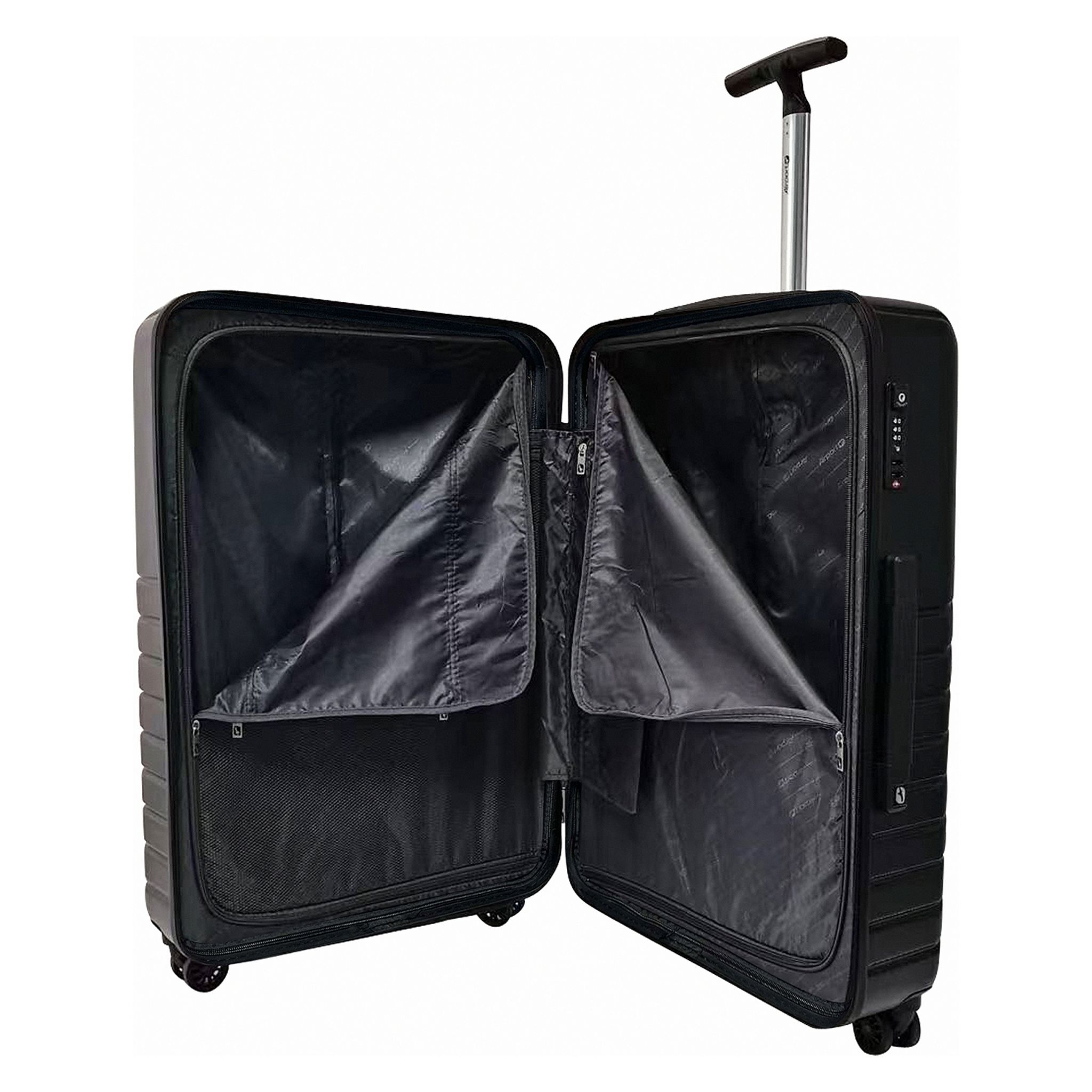 Voir la diapositive 5 : AIRPORT Grande Valise rigide noire Evolight 75x49x29cm