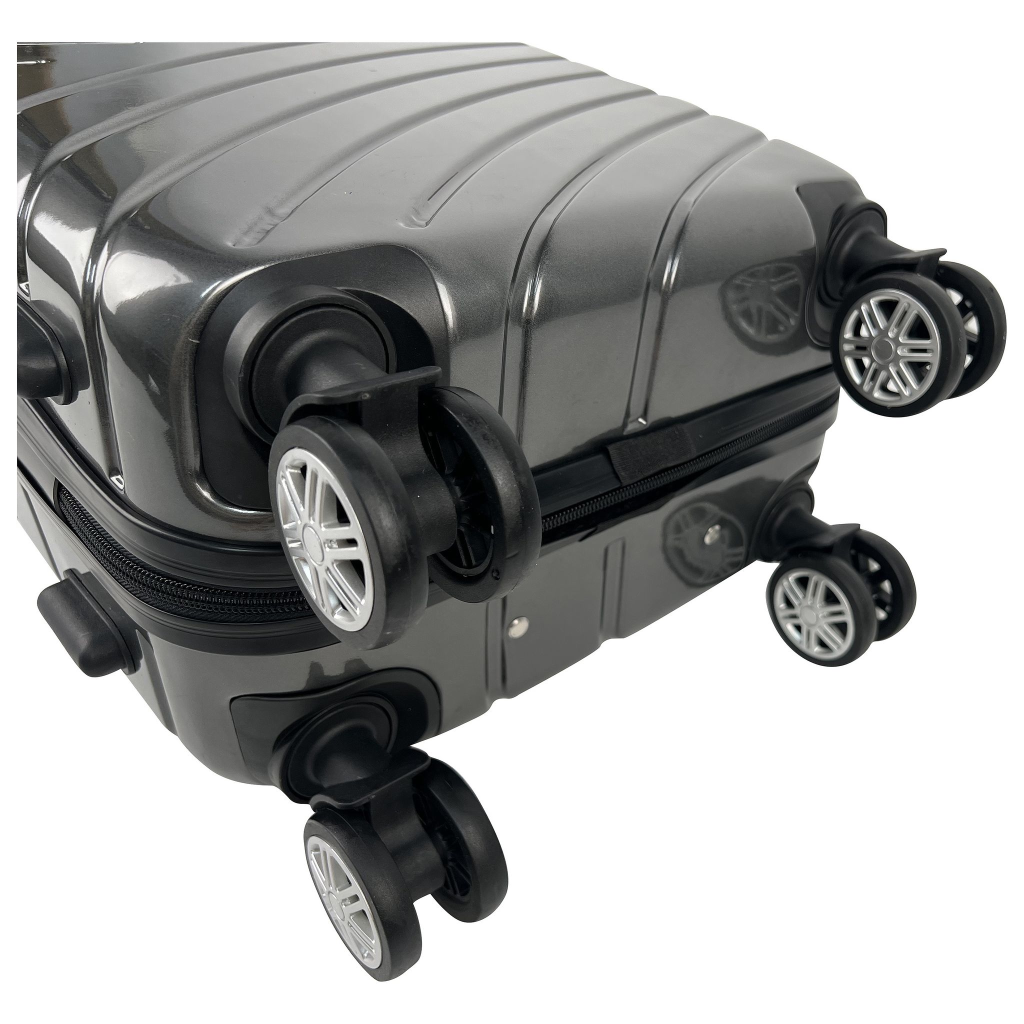 Voir la diapositive 5 : AIRPORT Valise cabine rigide noire Wavy Pop 55x35x20cm