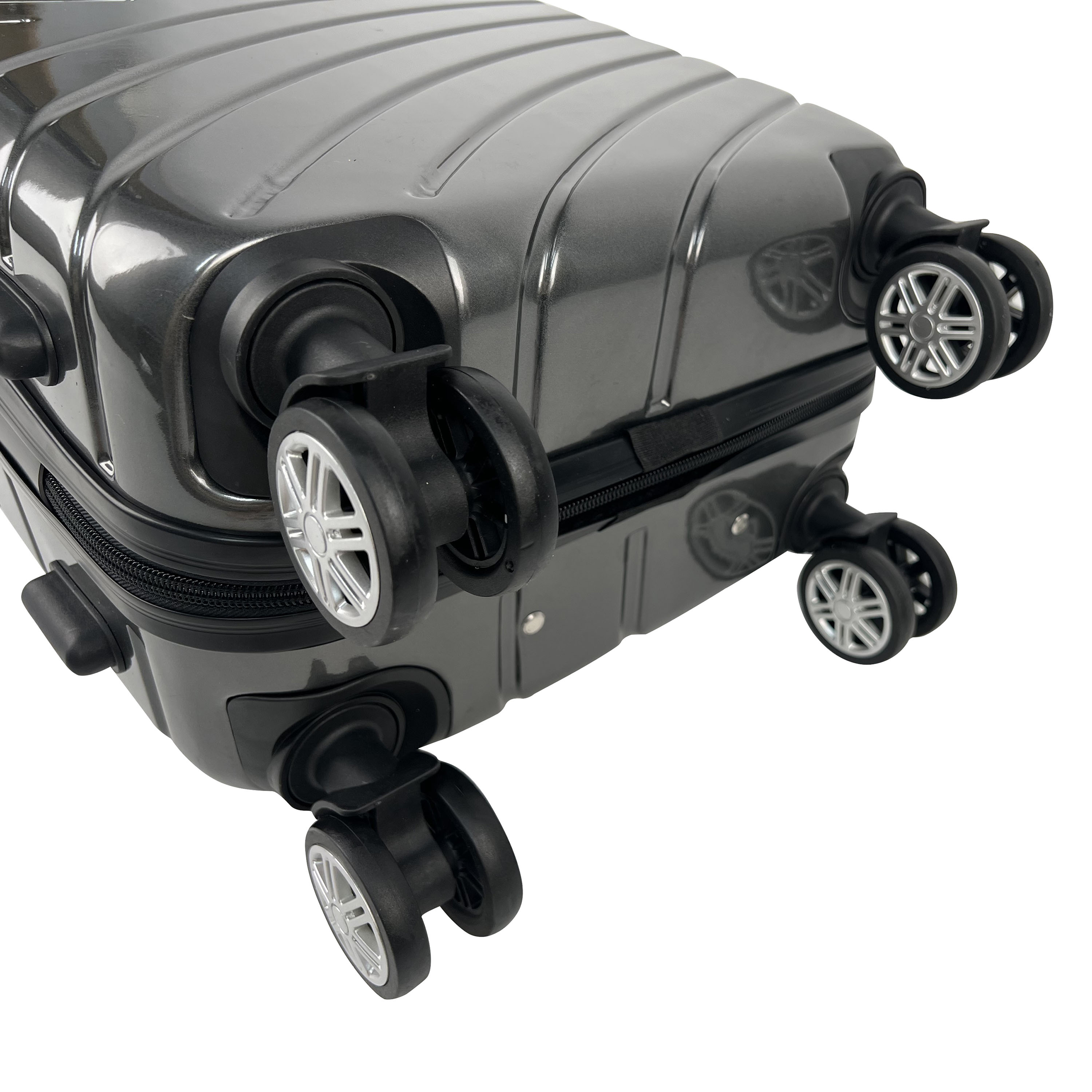 Voir la diapositive 11 : AIRPORT Valise cabine rigide noire Wavy Pop 55x35x20cm
