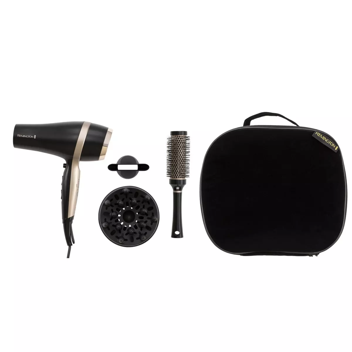 REMINGTON Sèche cheveux kit avec diffuseur D6940GP - Noir